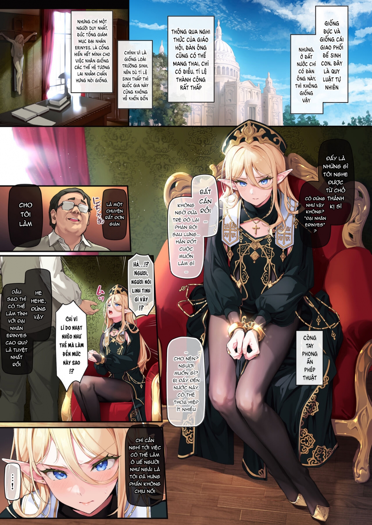 Đọc truyện hentai Isekai Otokonoko Mesu Danshi Shisai Kan Ochi Seijoku Jutai - Oneshot.