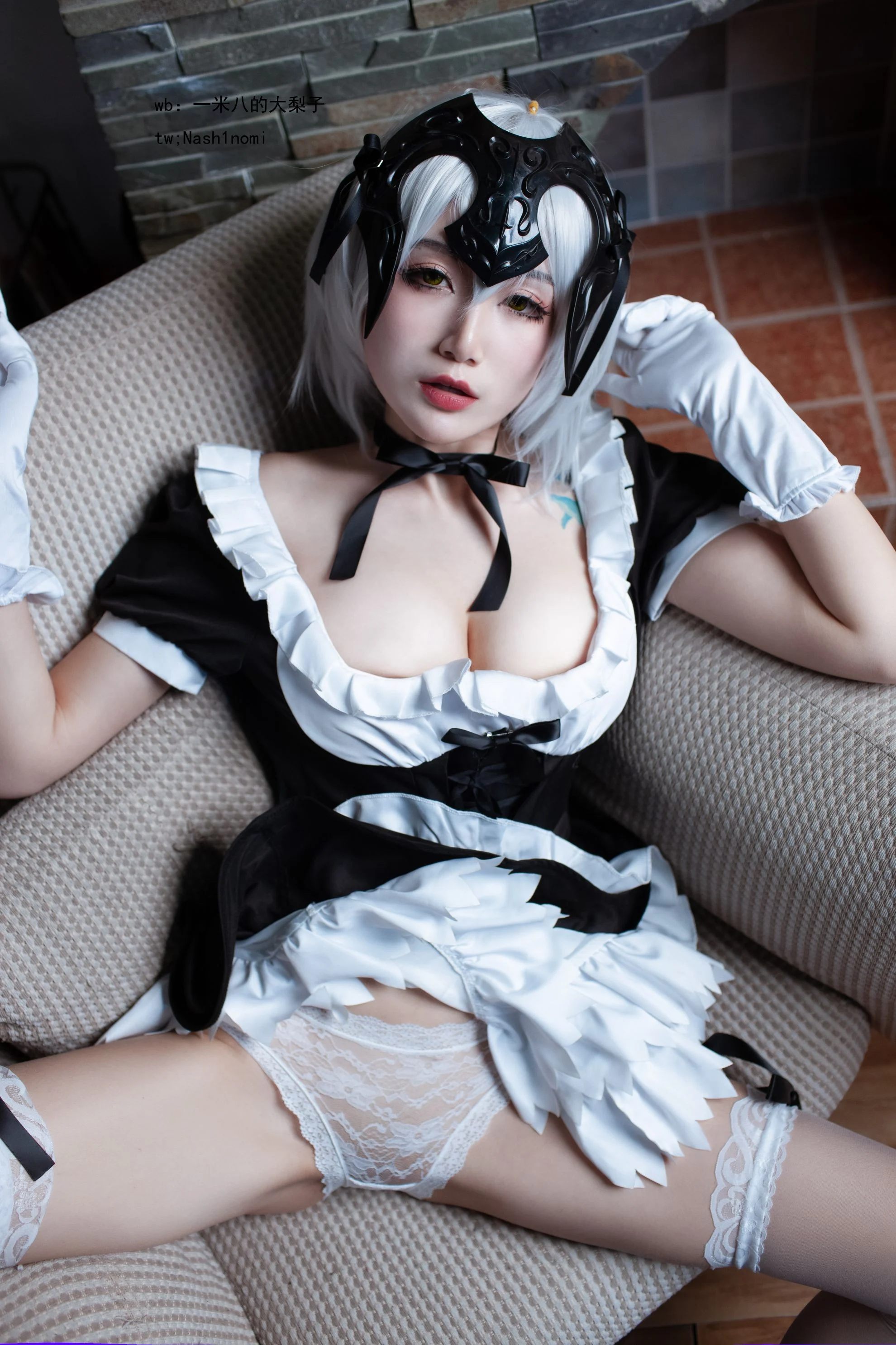 Đọc truyện hentai Tuyển tập Albums siêu phẩm Cosplay - Chap 908 - [Big pear of 1.8 meters] Black Virgin Maid
