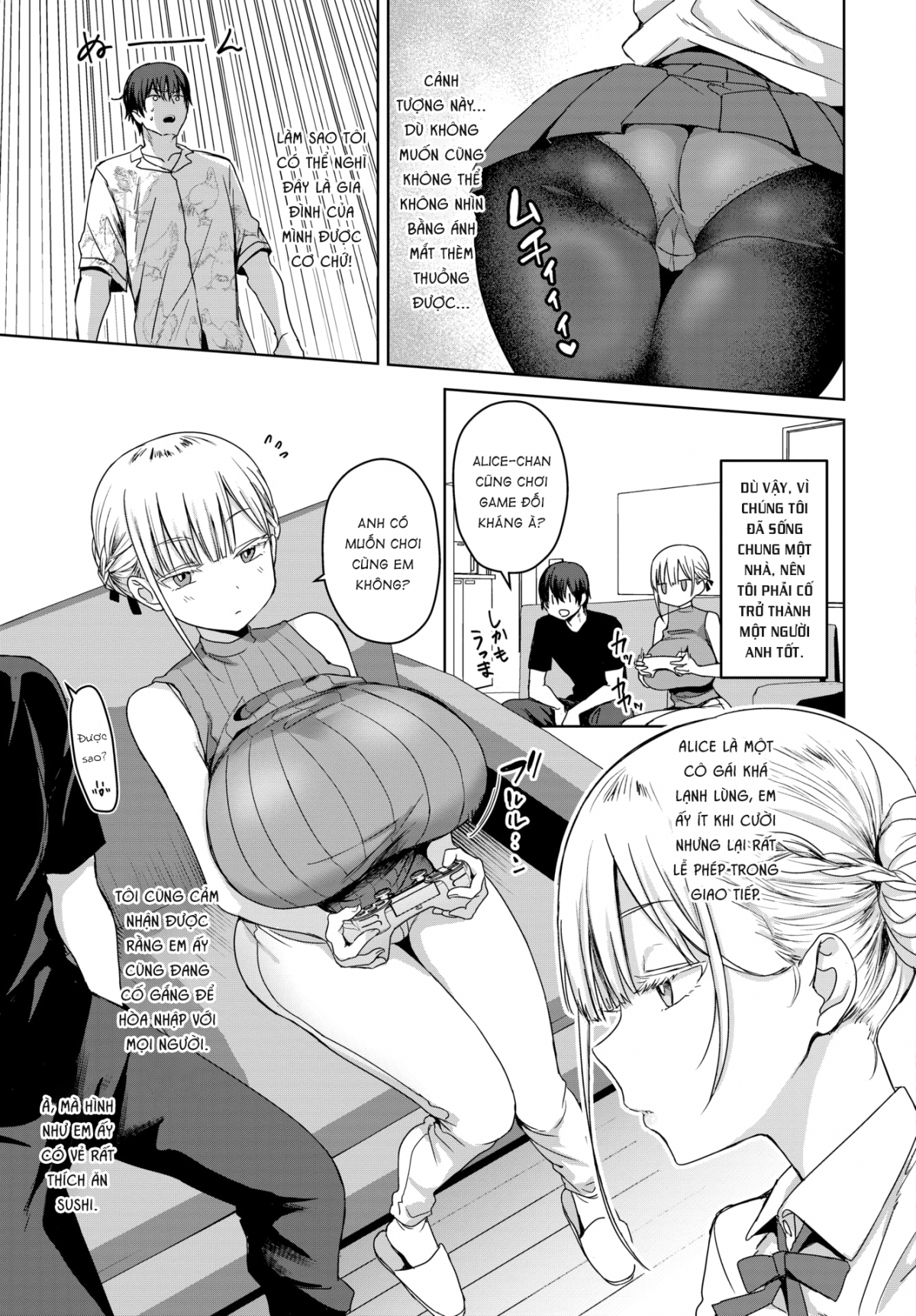 Đọc truyện hentai Sống cùng cô em kế zú bự Oneshot