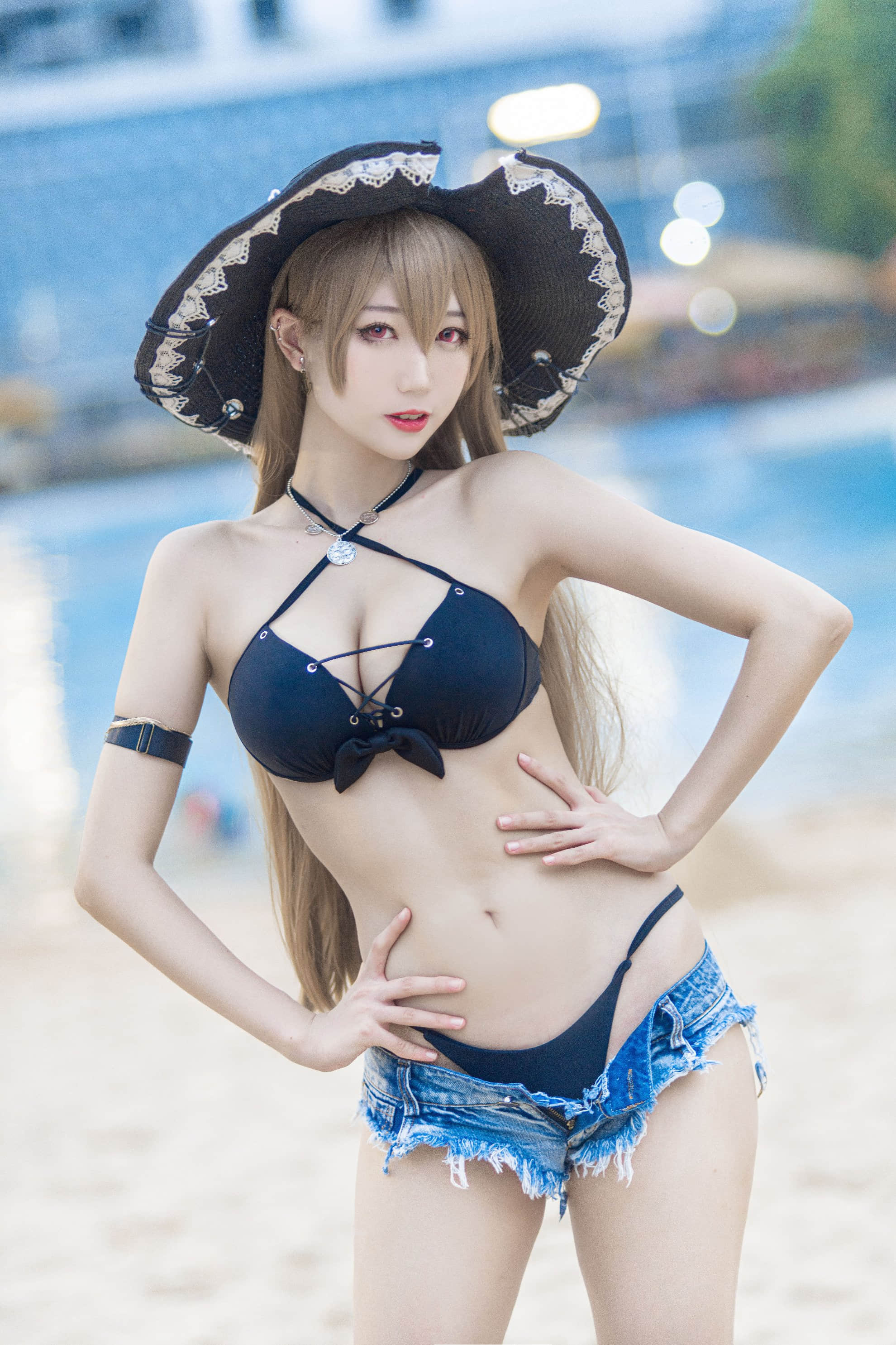 Đọc truyện hentai Tuyển tập Albums siêu phẩm Cosplay - Chap 857 - [Zhou Ji is a cute bunny] Jean Bart swimsuit (Azur Lane)