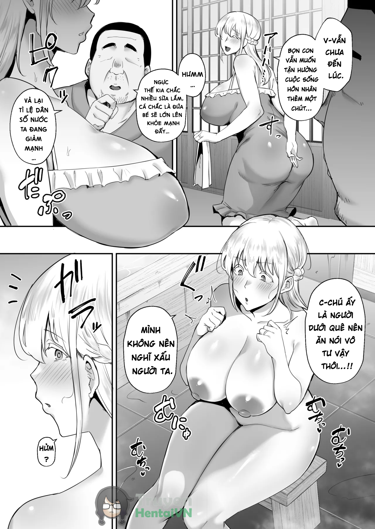 Đọc truyện hentai Cộ gái tóc vàng ngực bự và chú - Oneshot
