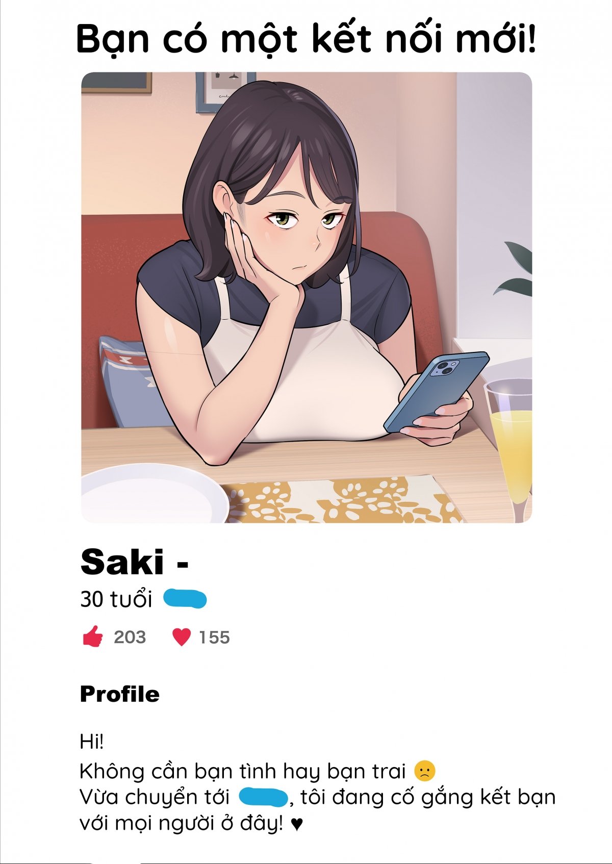 Đọc truyện hentai Lướt Tinder, Tôi chịch luôn vợ người ta. Oneshot [Không che]