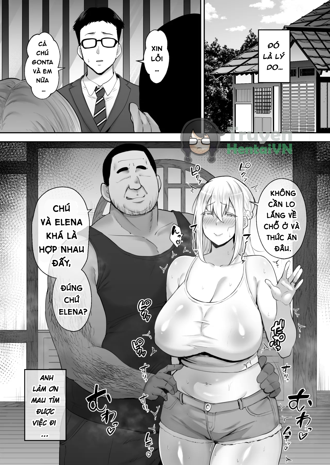 Đọc truyện hentai Cộ gái tóc vàng ngực bự và chú - Oneshot