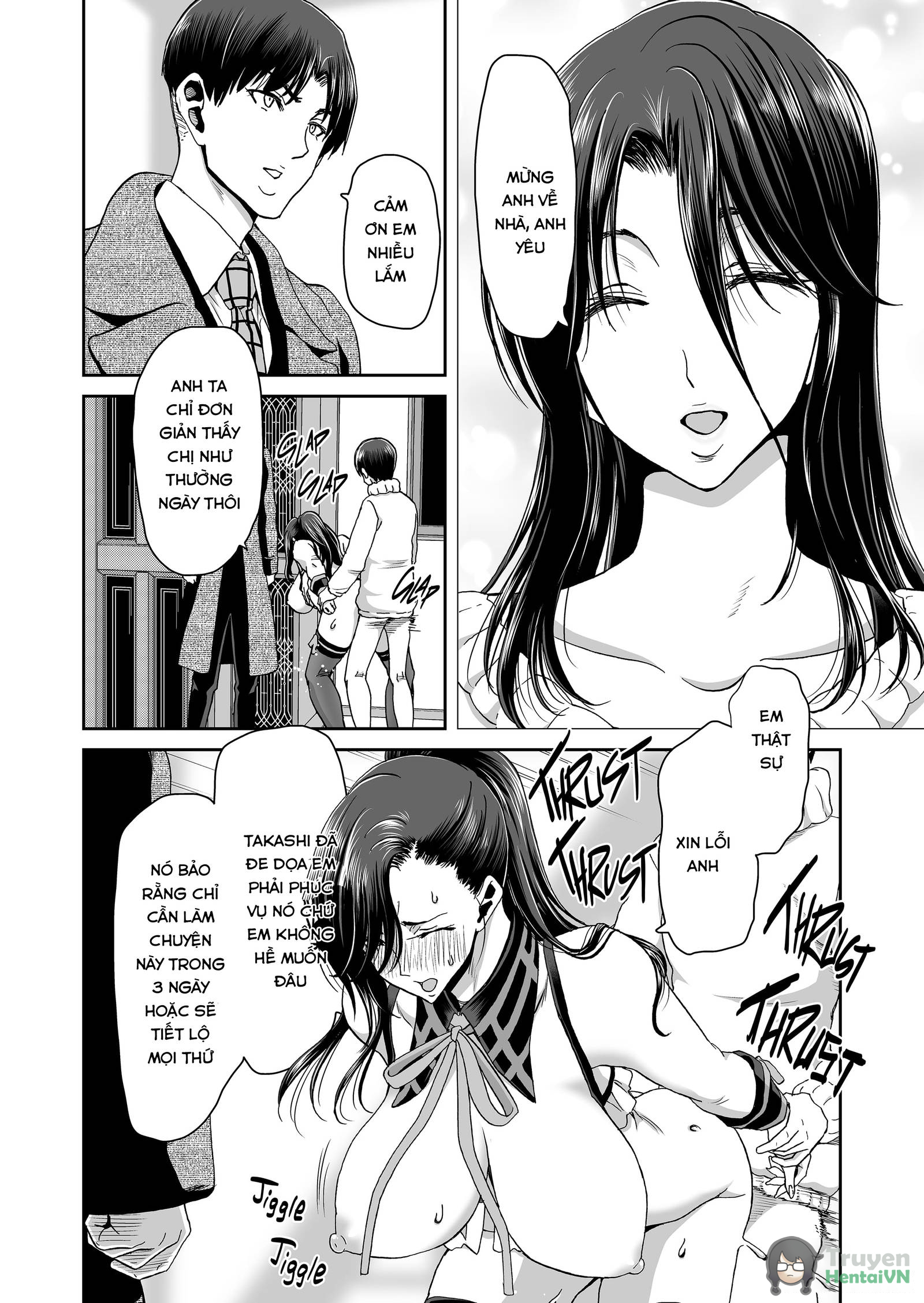 Đọc truyện hentai Lý do vợ tôi buộc tóc đuôi ngựa - Chap 3 - End
