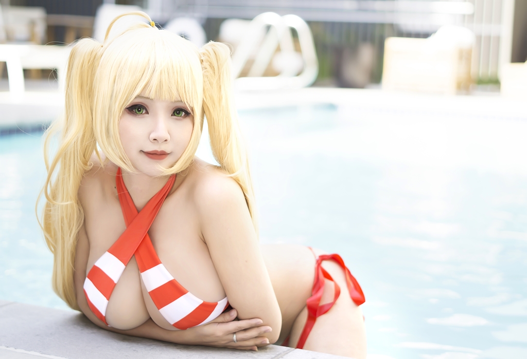 Đọc truyện hentai Tuyển tập Albums siêu phẩm Cosplay - Chap 845 - Hana Bunny – Nero Swimsuit