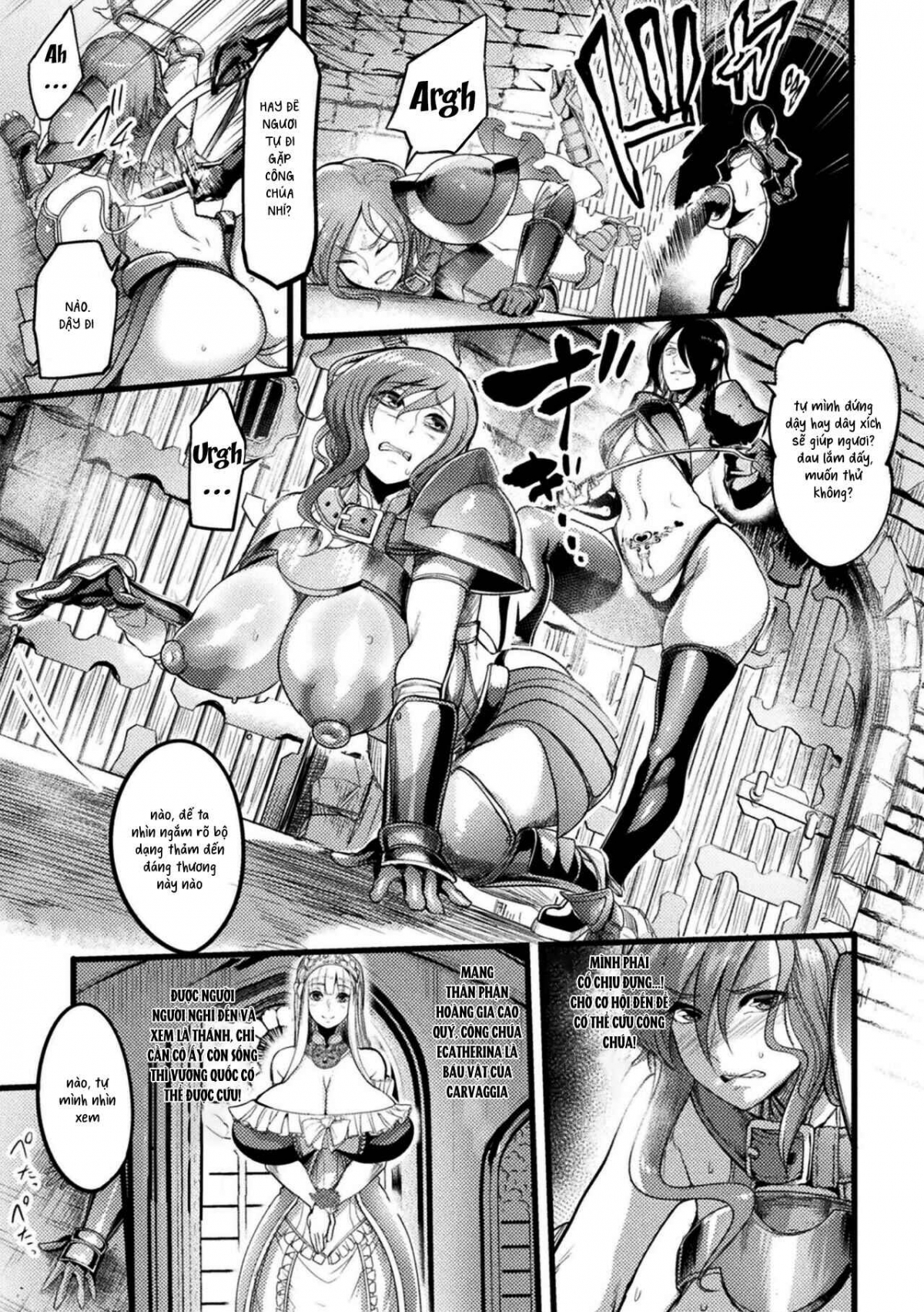 Đọc truyện hentai Teikoku no Nikubenki ~Otosareta Hime to Onna Kishi~ - Oneshot.