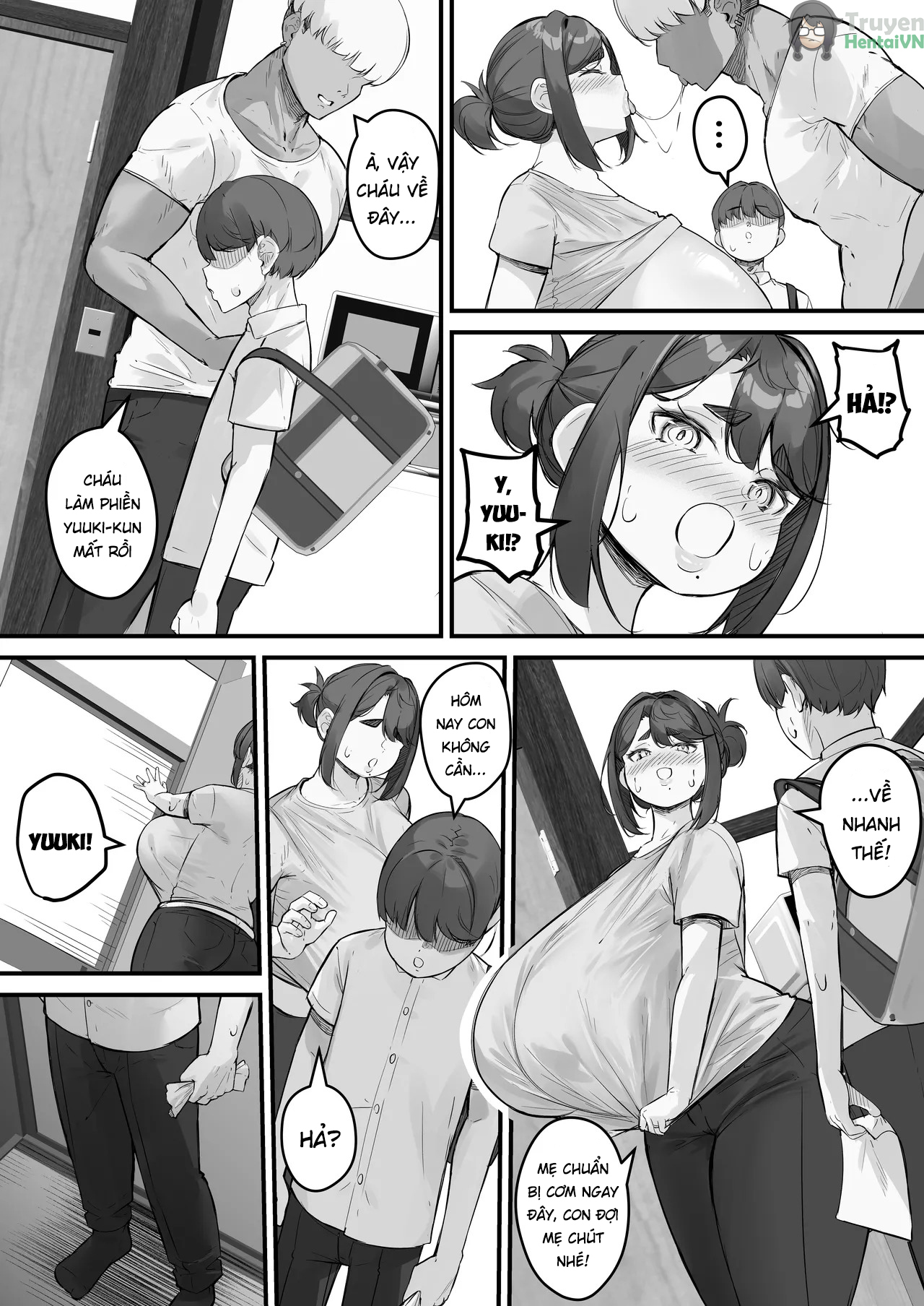 Đọc truyện hentai (Kuchi VE) Chara Otoko ni Netorareru Tare Deka Onba san 1 - Oneshot