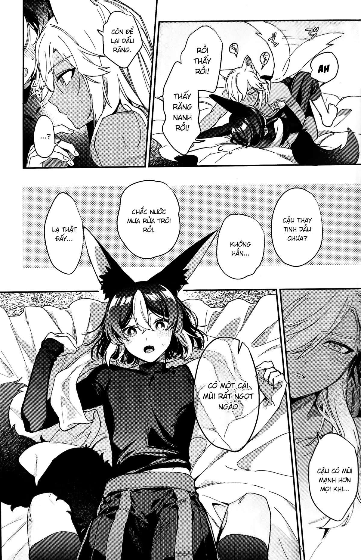 Đọc truyện hentai Anh bạn sói của tôi đang hành động bất thường - Oneshot