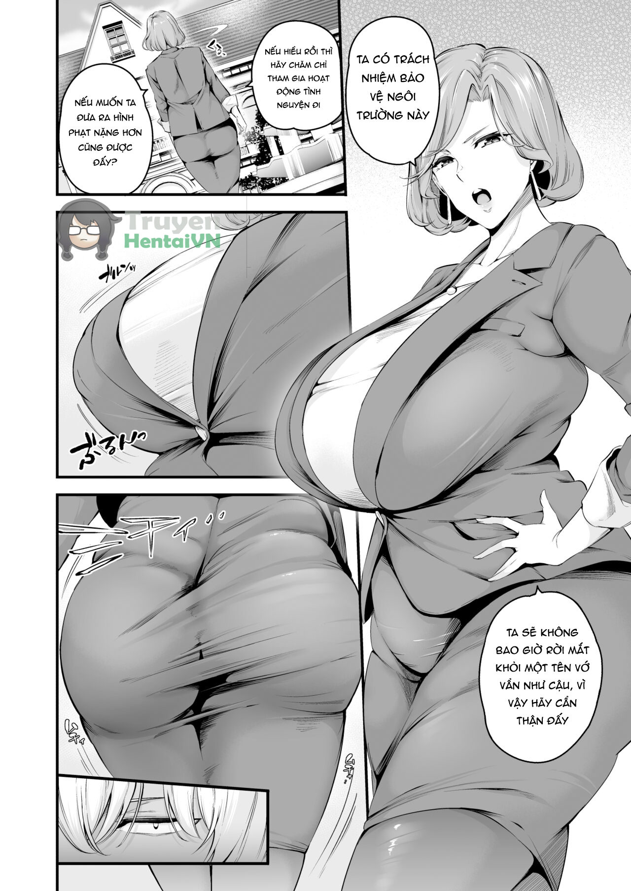 Đọc truyện hentai Shiramine Gakuen no Mesubuta Rijichou Zenpen - Oneshot
