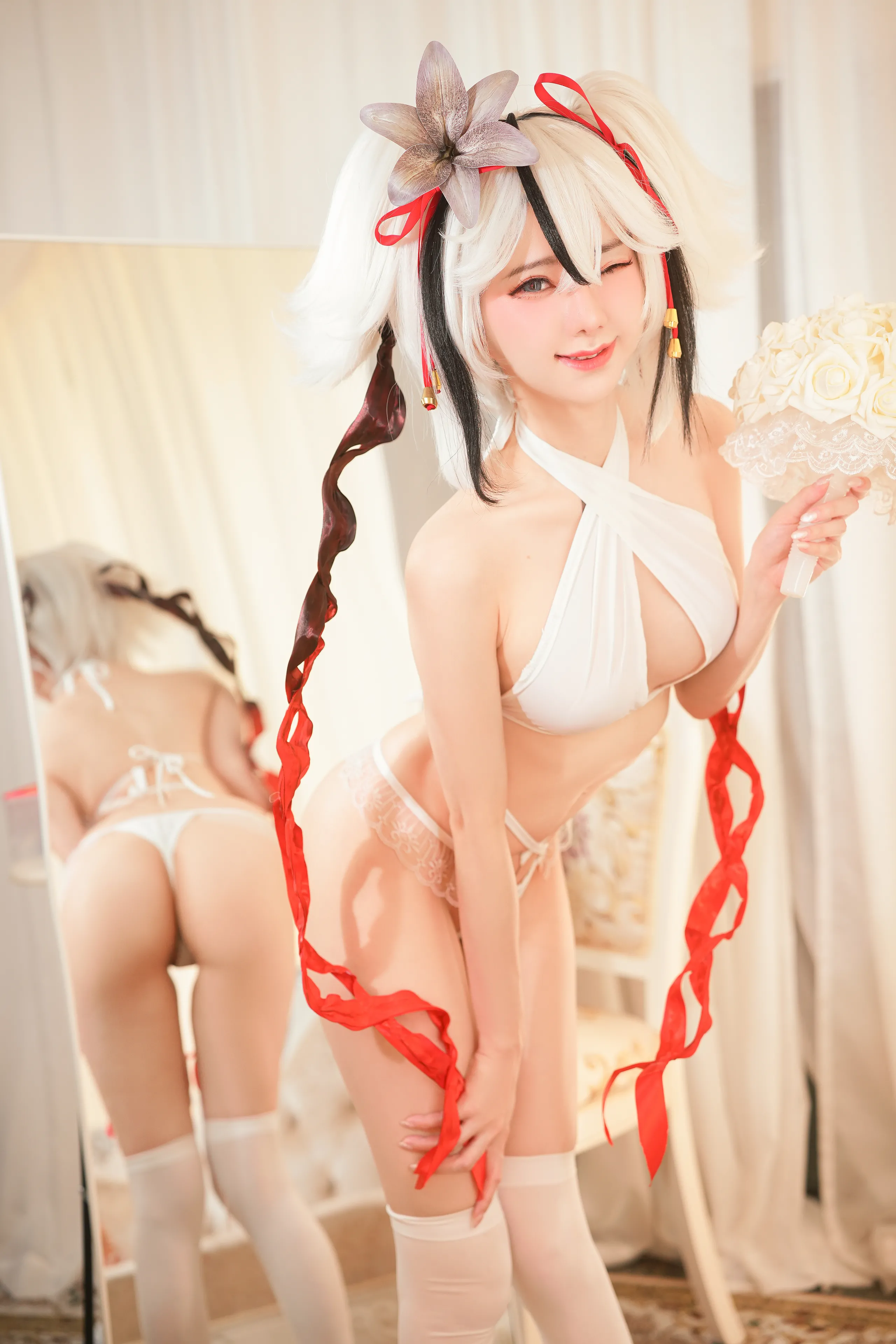 Đọc truyện hentai Tuyển tập Albums siêu phẩm Cosplay - Chap 1099 - Sally Dorasnow - Camellya Bridal Lingerie