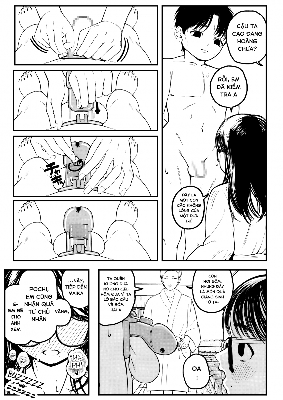 Đọc truyện hentai Kỳ nghỉ đông của tôi, bạn gái và chồng tôi - Oneshot.