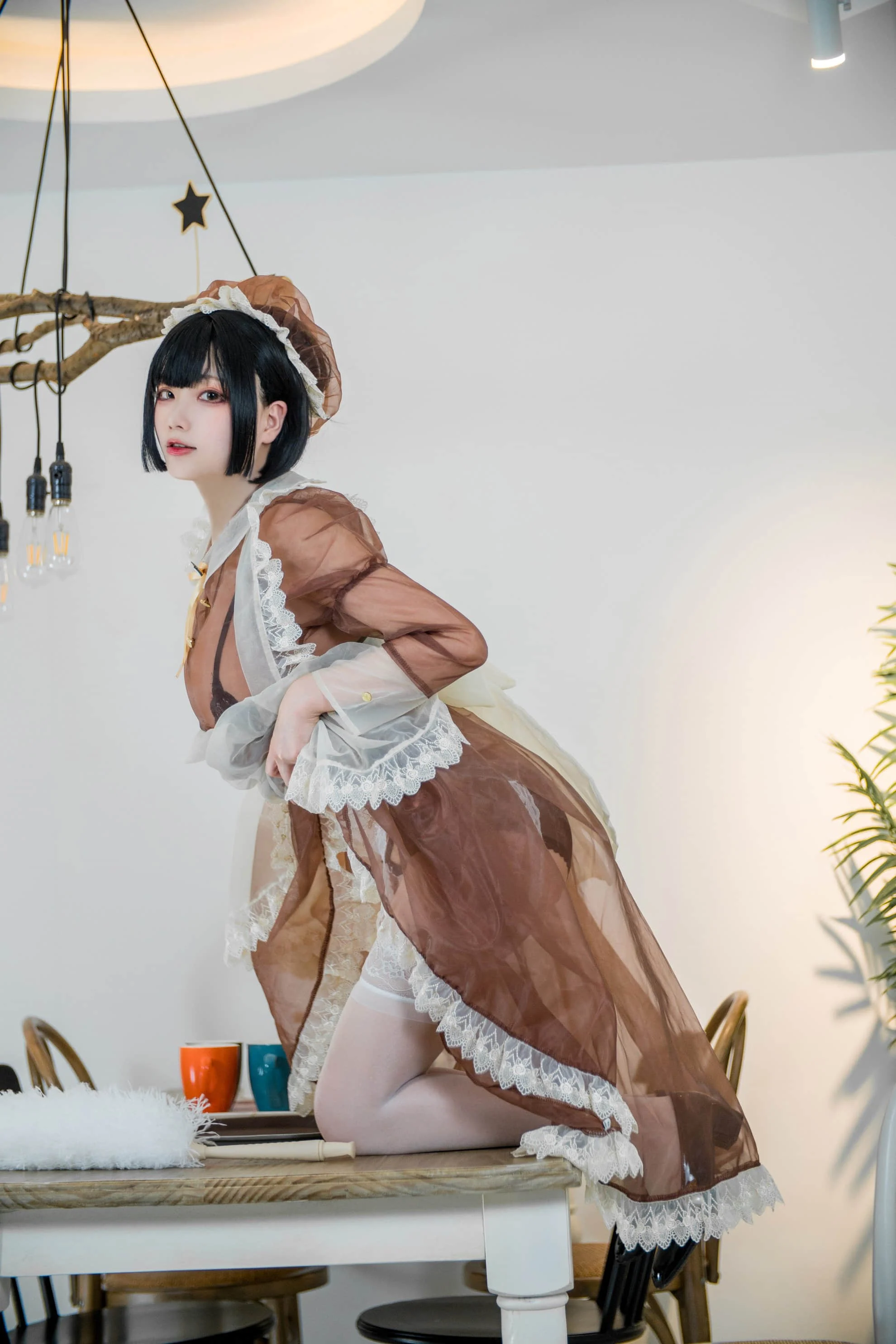 Đọc truyện hentai Tuyển tập Albums siêu phẩm Cosplay - Chap 846 - Cheese Wii - Brown Transparent Maid