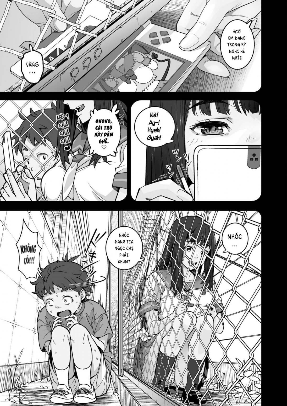 Đọc truyện hentai Ký ức ngày hè qua hàng rào lưới thép 1 Bắn