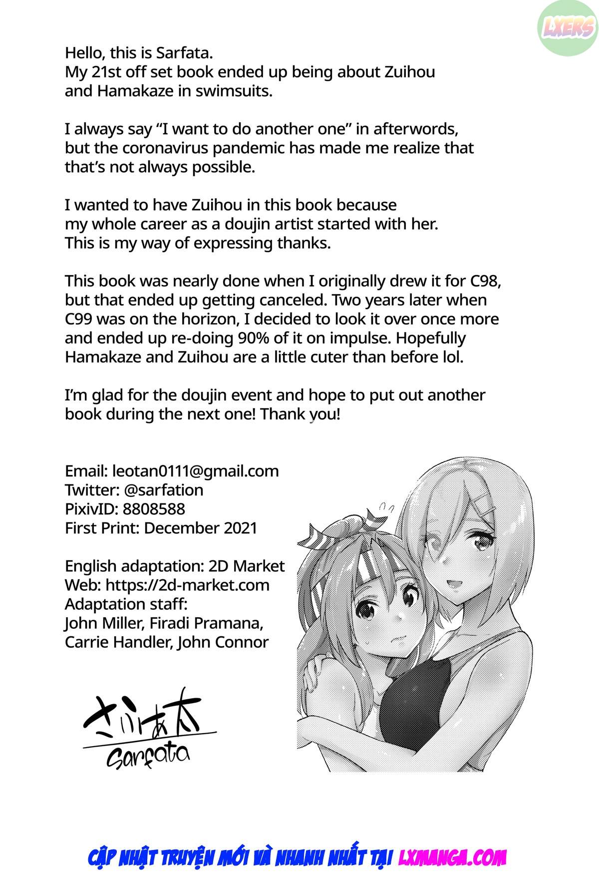 Đọc truyện hentai Zuihou và Hamakaze trong bộ đồ bơi đua xe - Oneshot