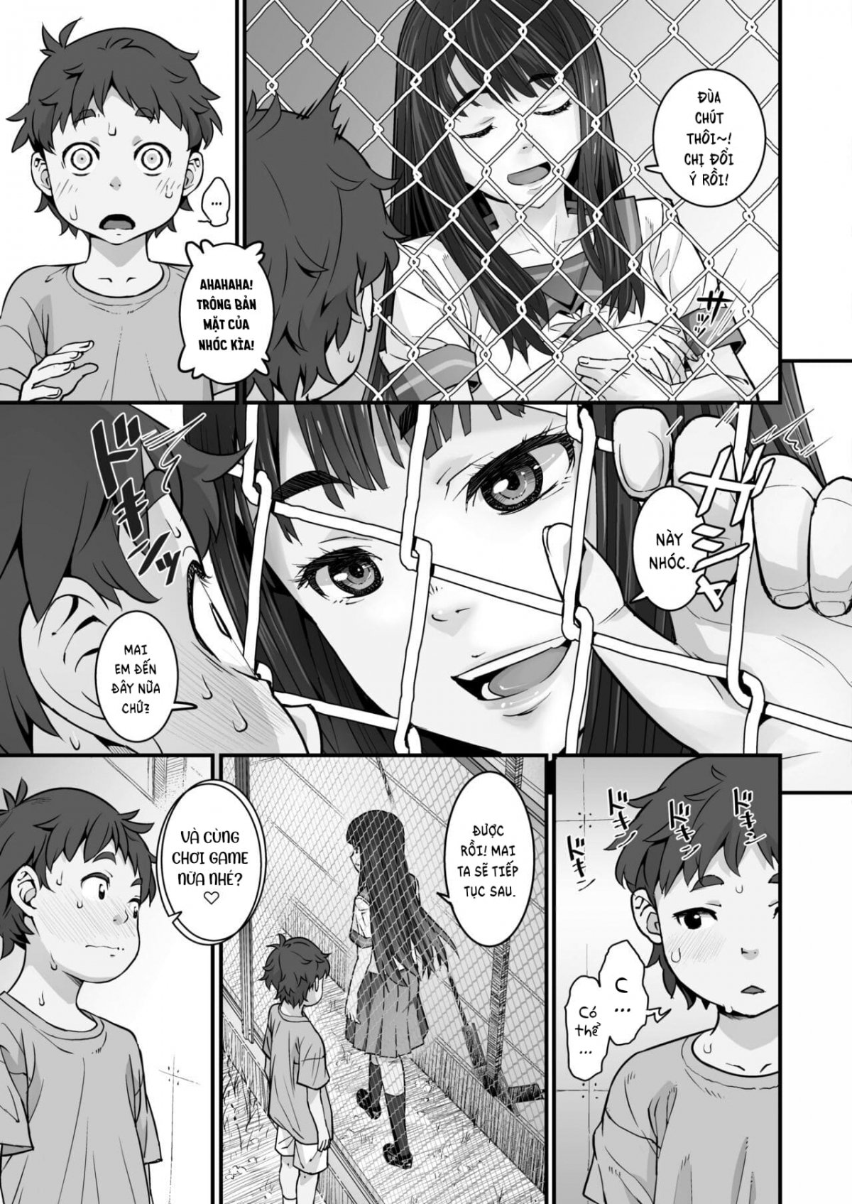 Đọc truyện hentai Ký ức ngày hè qua hàng rào lưới thép 1 Bắn