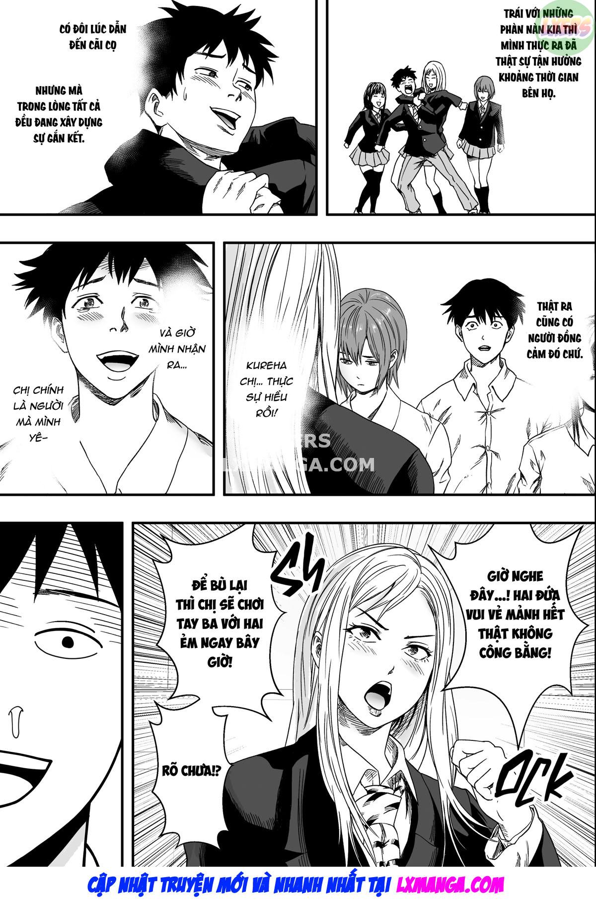 Đọc truyện hentai San Shimai Harem Zen Netorare Oneshot