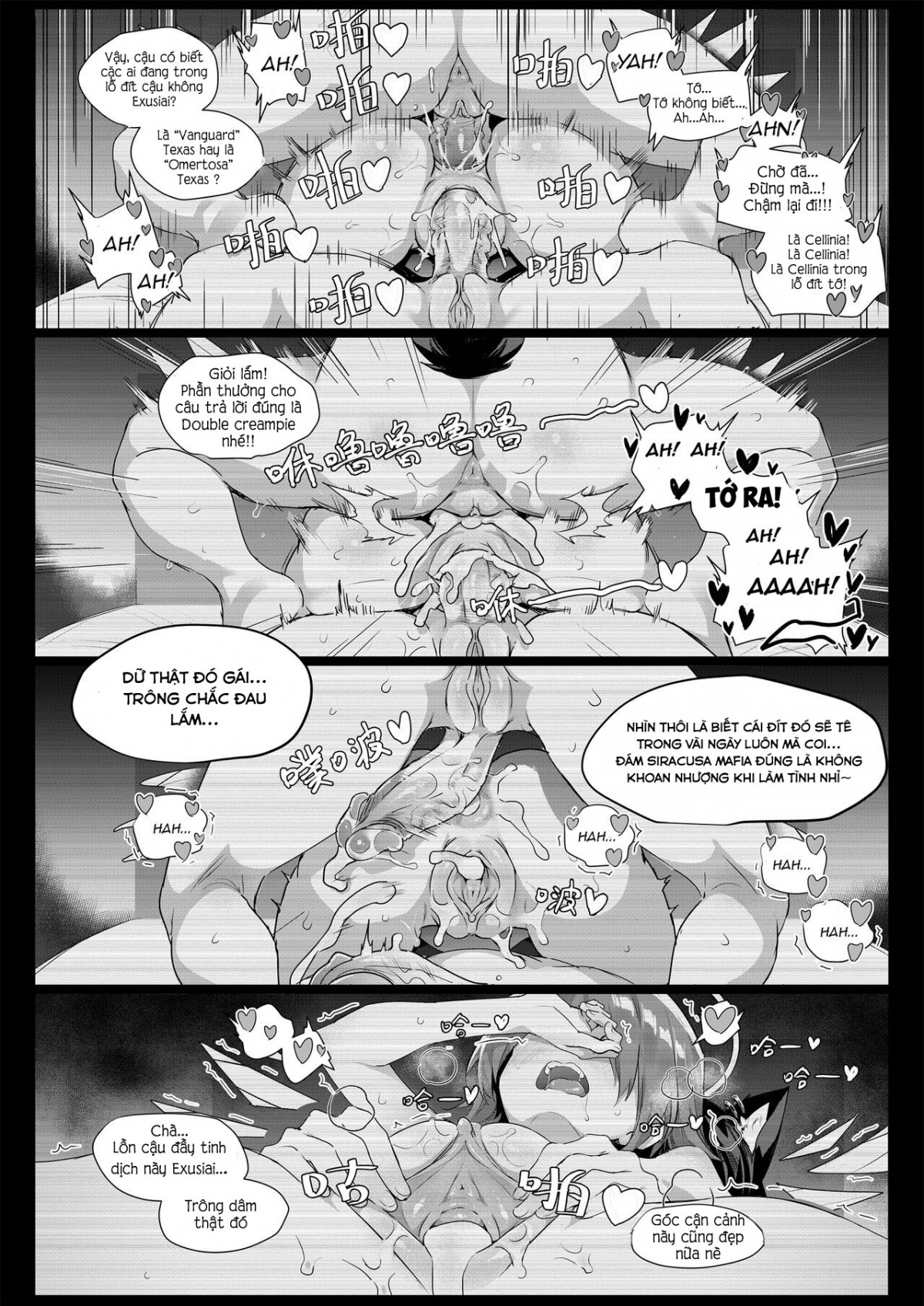 Đọc truyện hentai 2 Texas x Exusiai - Oneshot