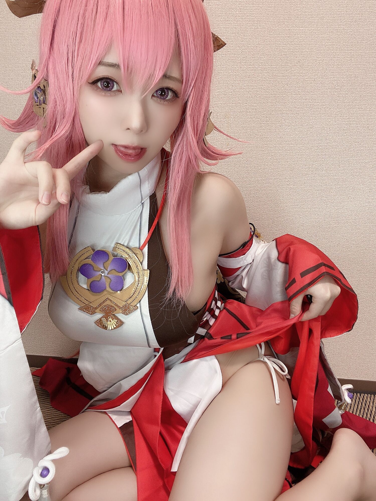 Đọc truyện hentai Tuyển tập Albums siêu phẩm Cosplay - Chap 490 - Rizuna - Yae Miko Cosplay