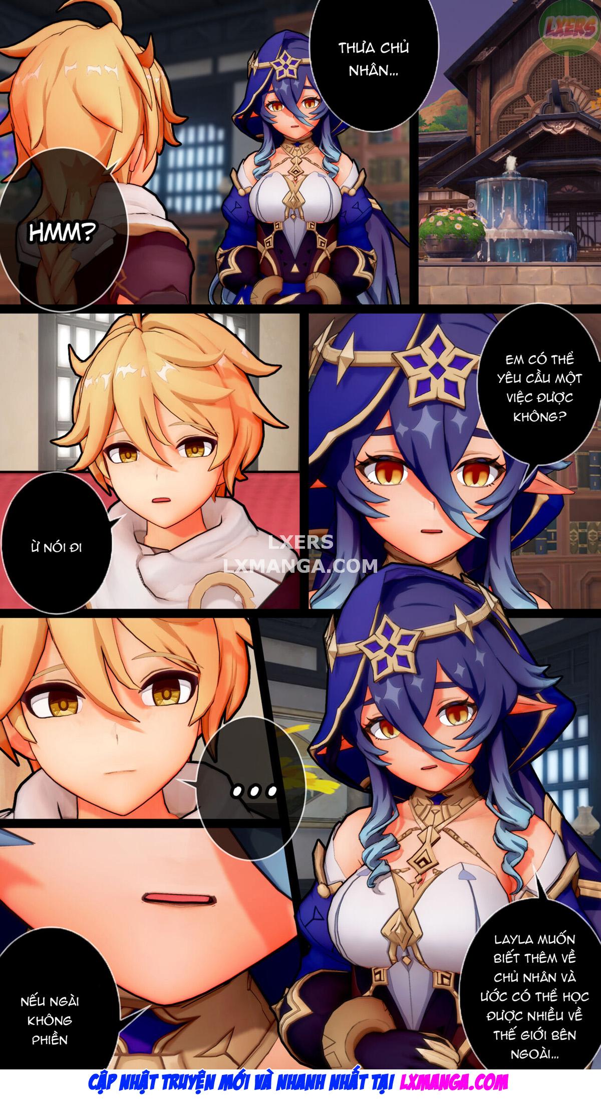 Đọc truyện hentai Buổi tập luyện đêm muộn của Laylas - Oneshot