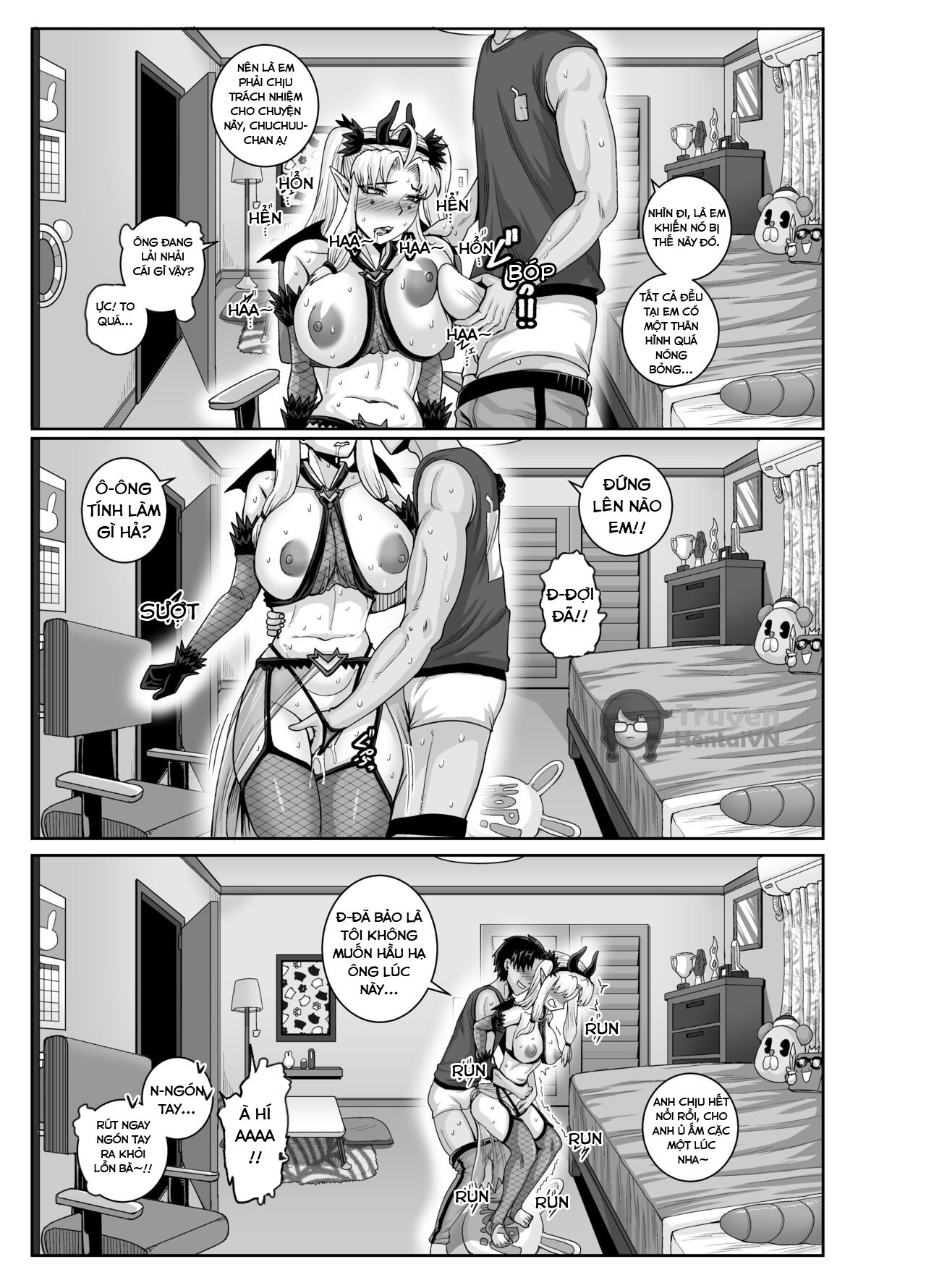 Đọc truyện hentai Dạy dỗ con em gái phiền phức này bằng cá chà bặc - Chap 3