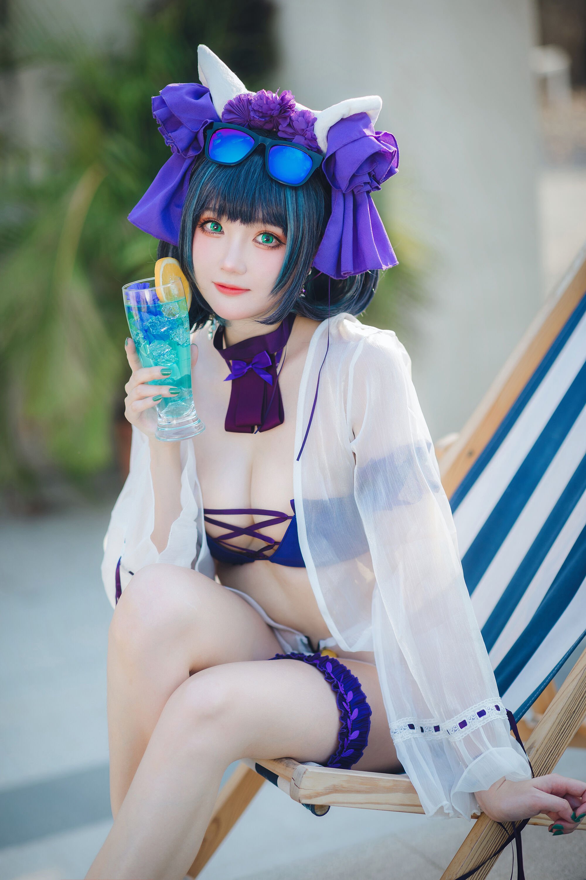 Đọc truyện hentai Tuyển tập Albums siêu phẩm Cosplay - Chap 367 - Guahi Sauce - Cheshire Swimsuit