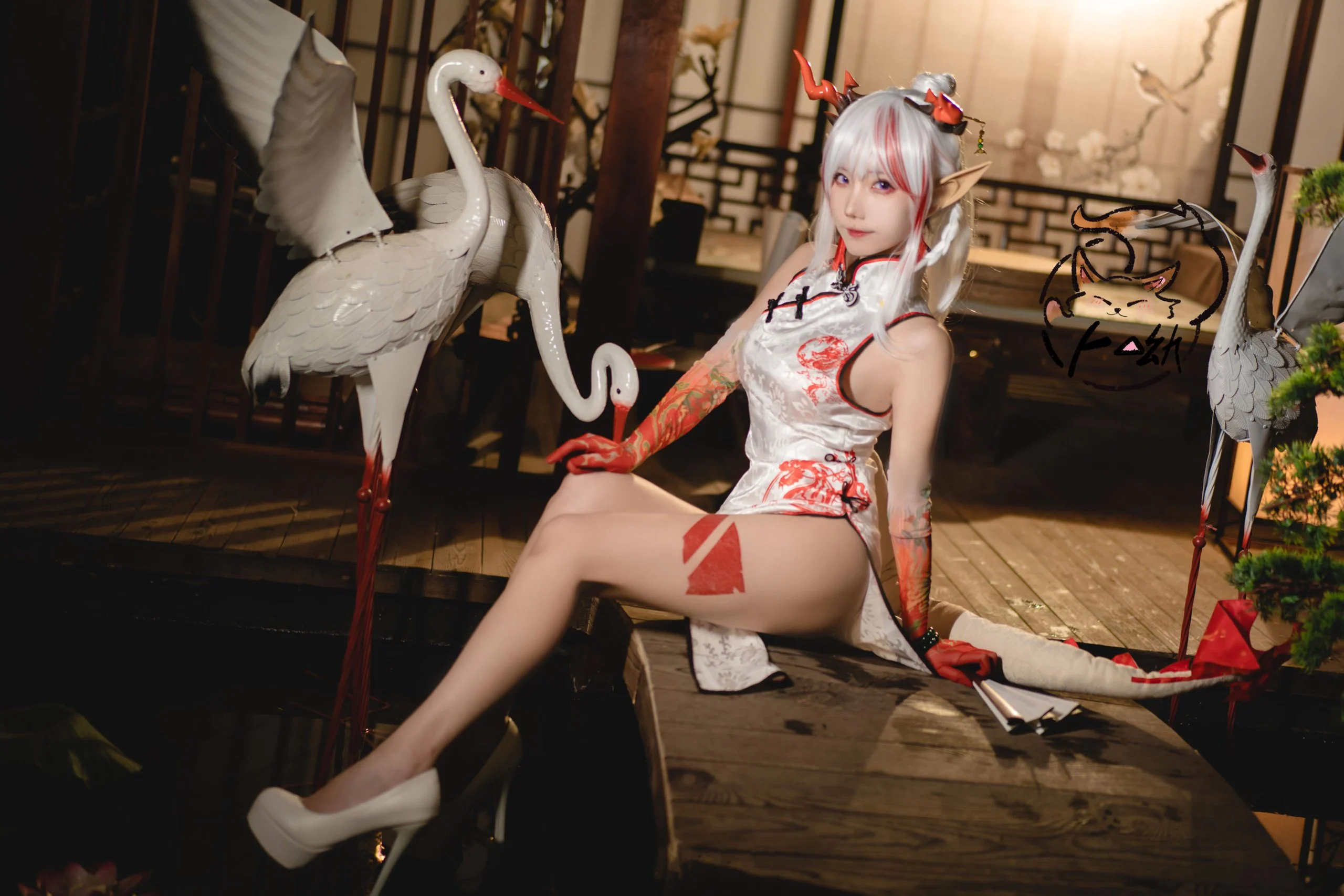 Đọc truyện hentai Tuyển tập Albums siêu phẩm Cosplay - Chap 632 - Bu You Mikon - Cheongsam Happy