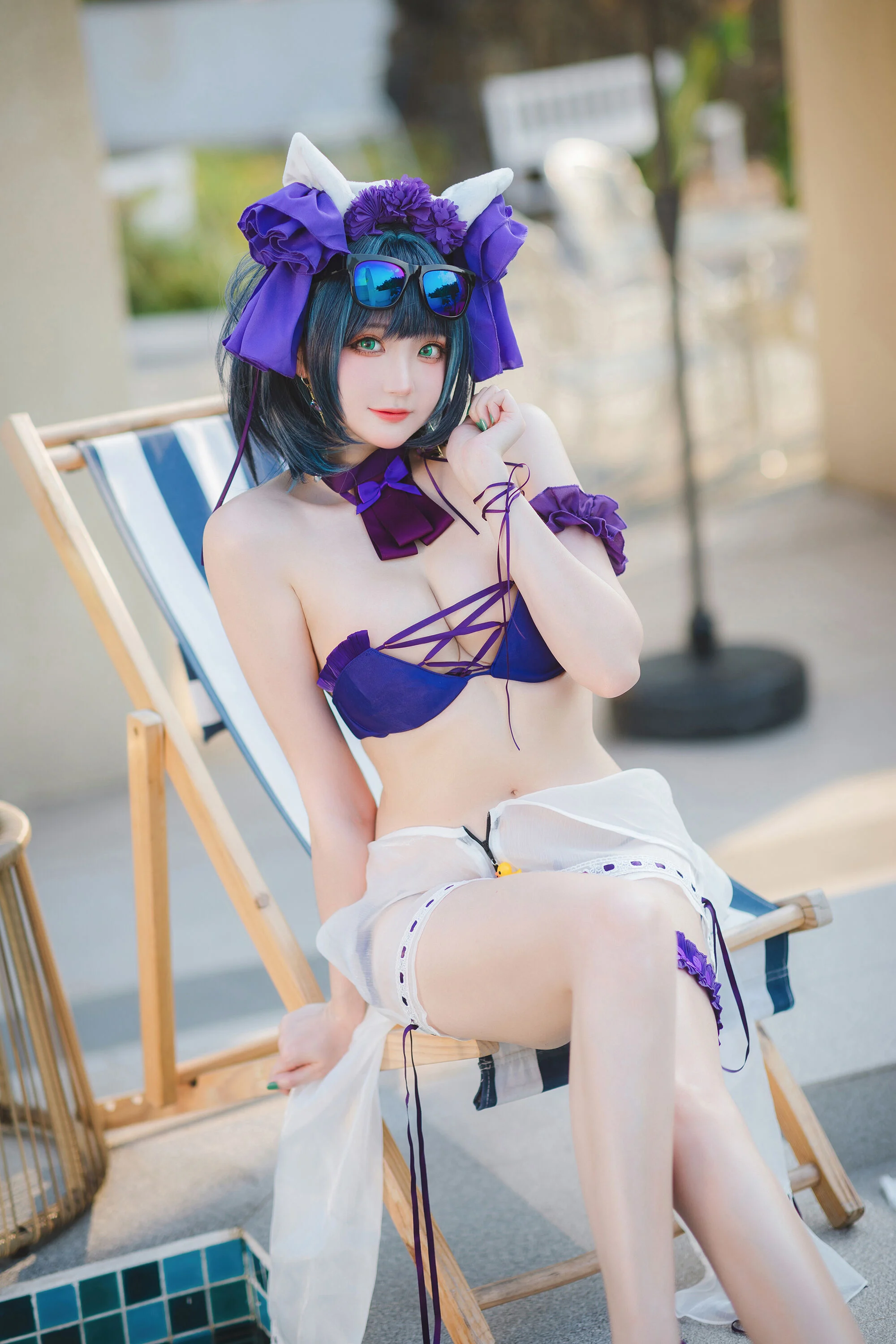 Đọc truyện hentai Tuyển tập Albums siêu phẩm Cosplay - Chap 367 - Guahi Sauce - Cheshire Swimsuit