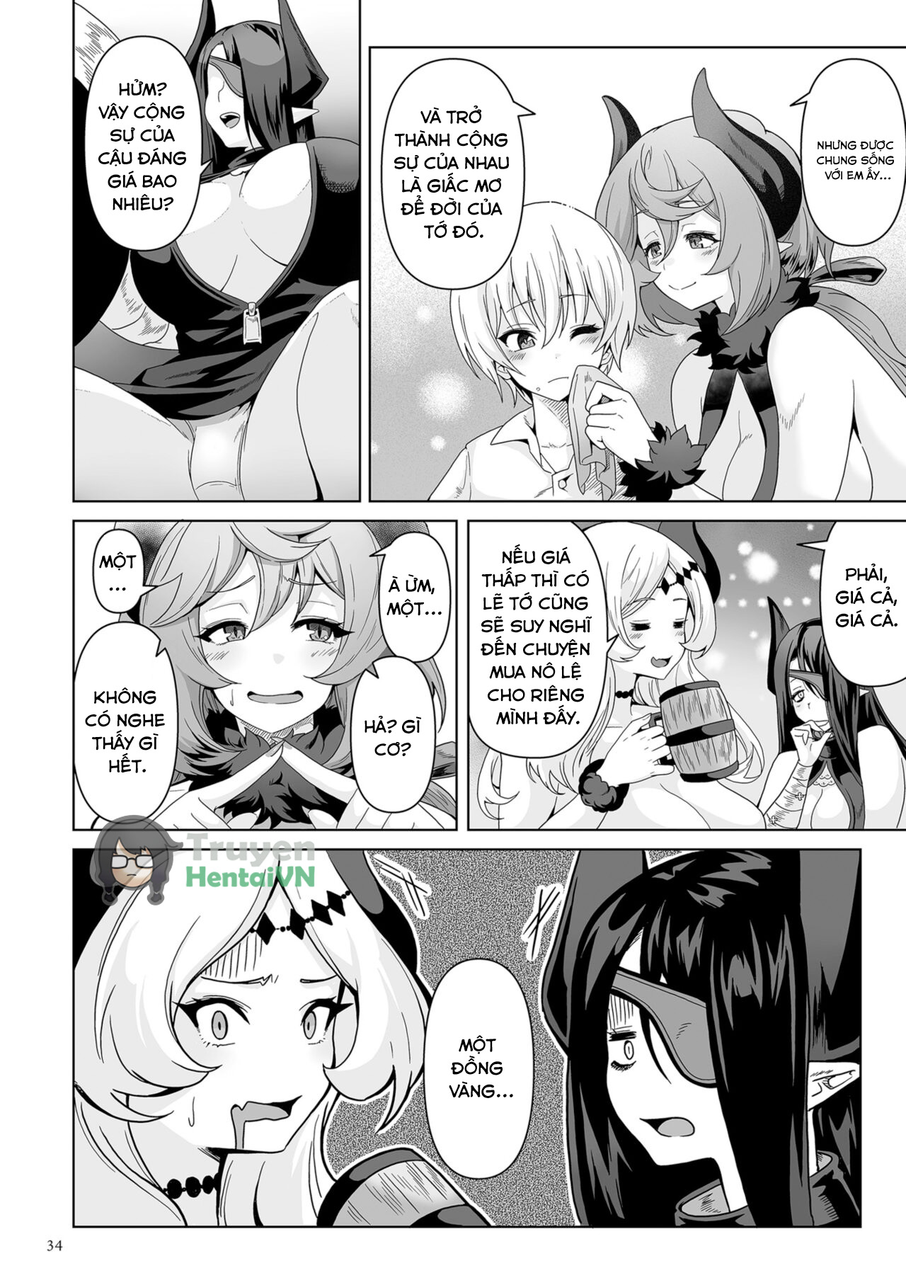 Đọc truyện hentai Vương quốc Succubus thèm bú - Chap 2