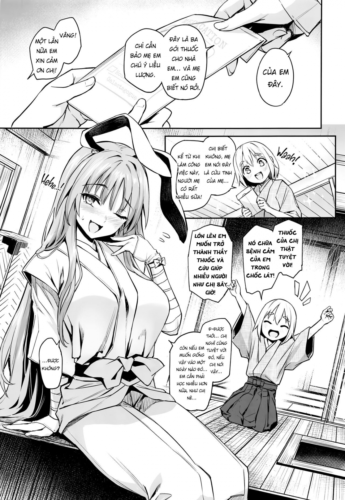 Đọc truyện hentai Udonge no Miruku Obadosu - Udonge’s Milky Overdose - Oneshot