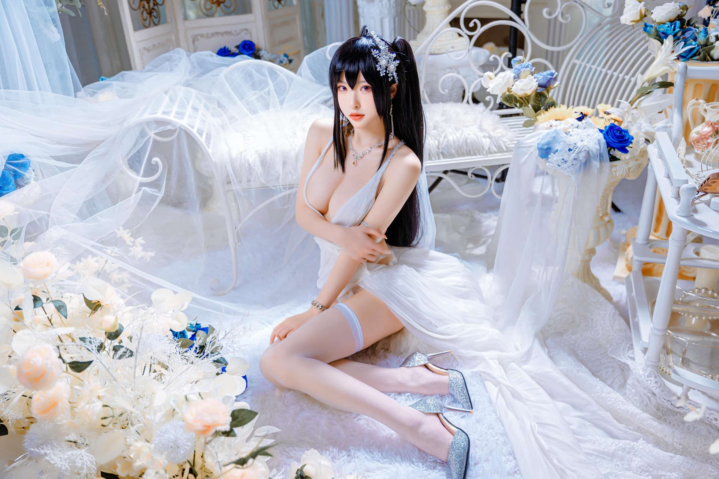 Đọc truyện hentai Tuyển tập Albums siêu phẩm Cosplay - Chap 525 - Shimizu Yuno - Taihou wedding dress
