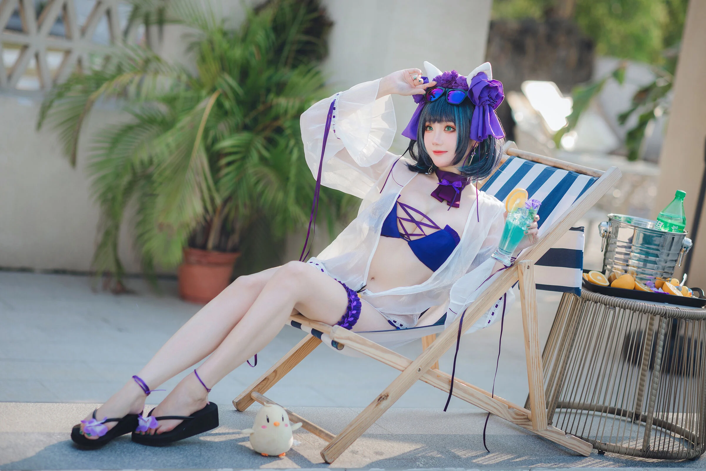 Đọc truyện hentai Tuyển tập Albums siêu phẩm Cosplay - Chap 367 - Guahi Sauce - Cheshire Swimsuit