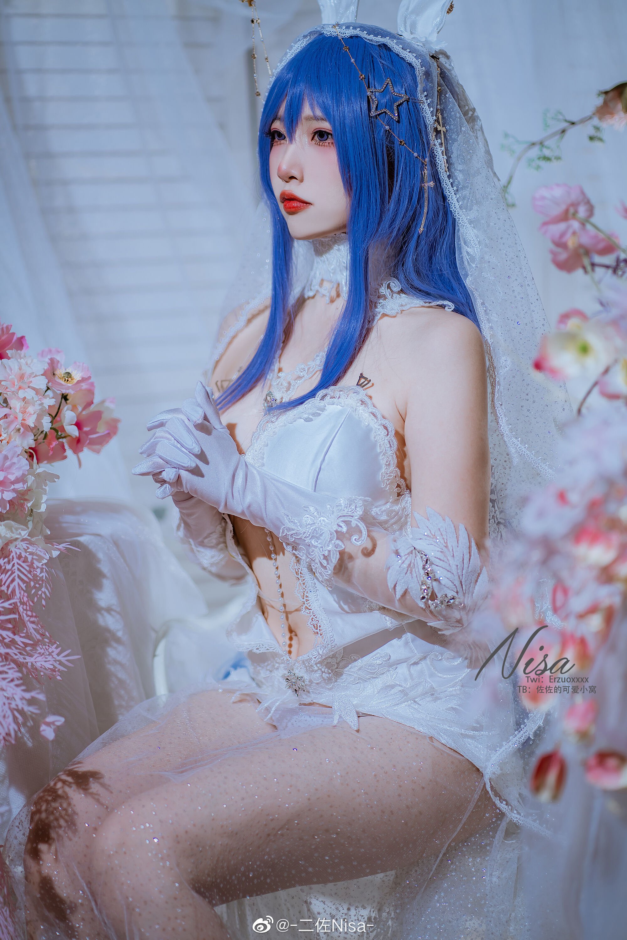Đọc truyện hentai Tuyển tập Albums siêu phẩm Cosplay - Chap 443 - [Nisa] Azur Lane Beautiful wedding dress New Jersey