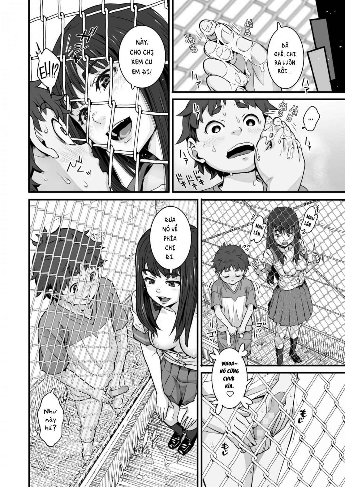 Đọc truyện hentai Ký ức ngày hè qua hàng rào lưới thép 1 Bắn