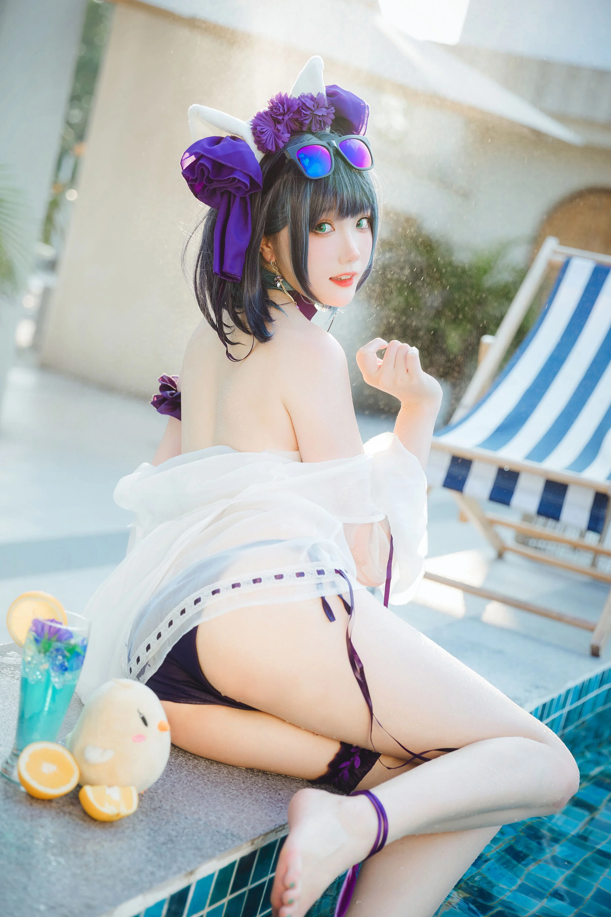 Đọc truyện hentai Tuyển tập Albums siêu phẩm Cosplay - Chap 367 - Guahi Sauce - Cheshire Swimsuit
