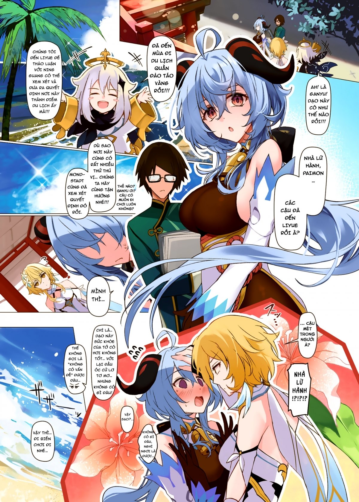 Đọc truyện hentai Chạm vào cô gái bị thôi miên ở bãi biển - Oneshot Full Color
