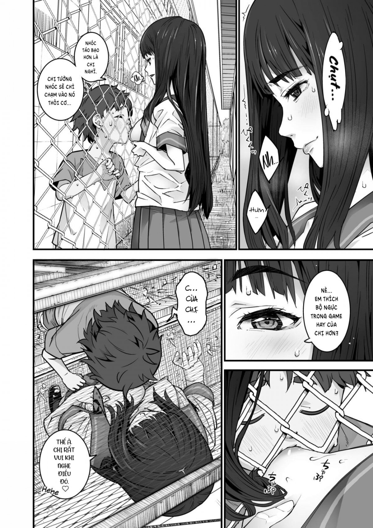 Đọc truyện hentai Ký ức ngày hè qua hàng rào lưới thép 1 Bắn