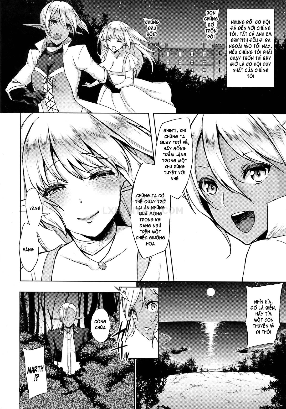 Đọc truyện hentai Elf No Hime Wa Kairaku Ni Naku - Oneshot