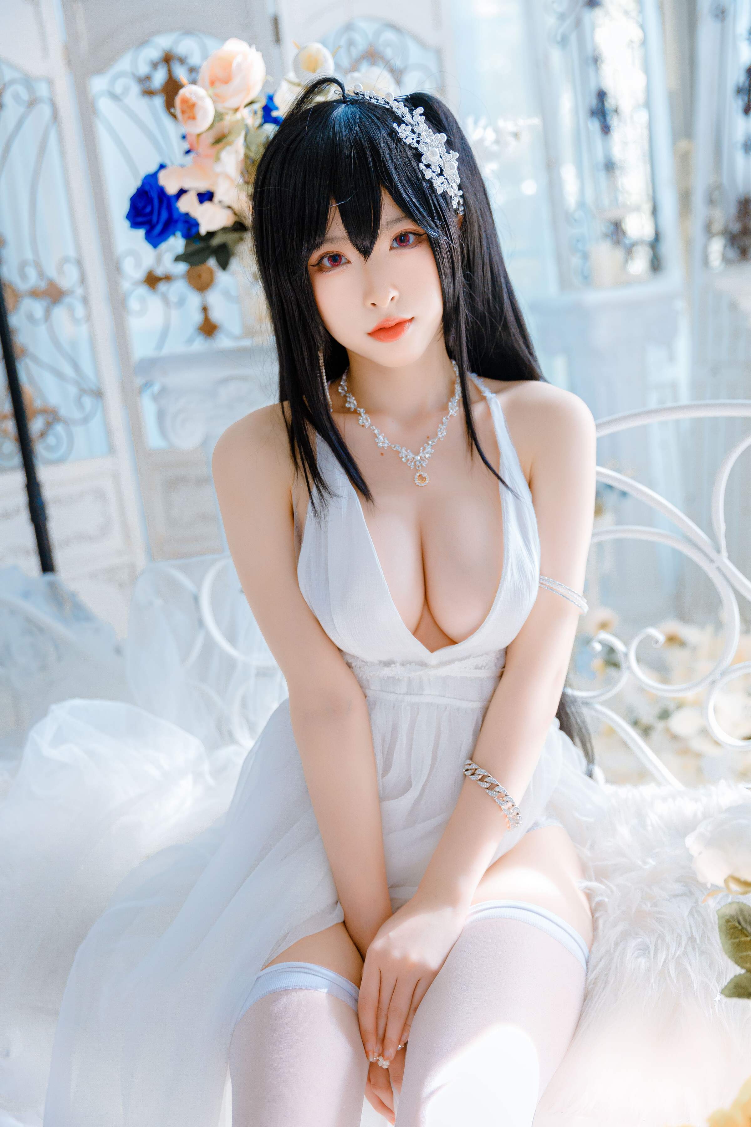 Đọc truyện hentai Tuyển tập Albums siêu phẩm Cosplay - Chap 525 - Shimizu Yuno - Taihou wedding dress