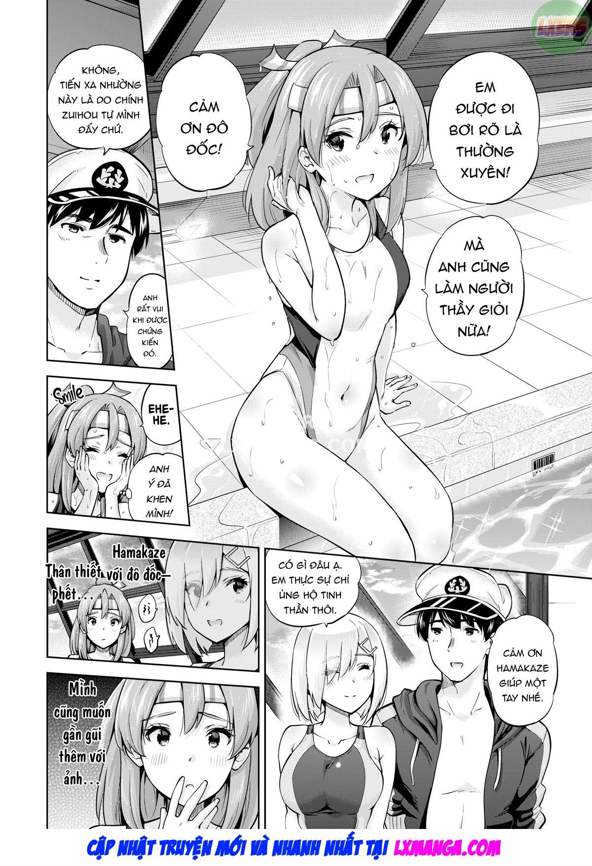 Đọc truyện hentai Zuihou và Hamakaze trong bộ đồ bơi đua xe - Oneshot