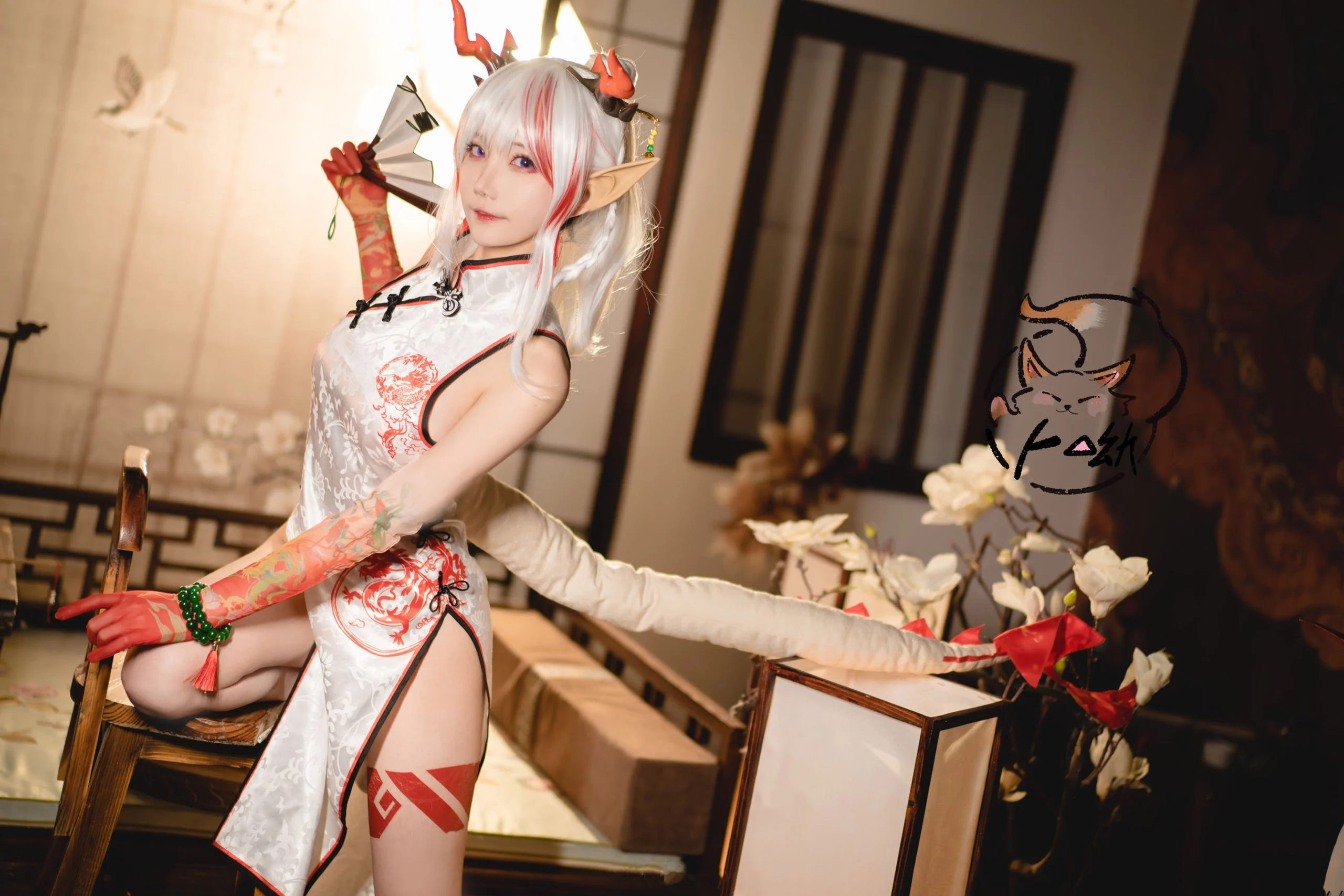 Đọc truyện hentai Tuyển tập Albums siêu phẩm Cosplay - Chap 632 - Bu You Mikon - Cheongsam Happy