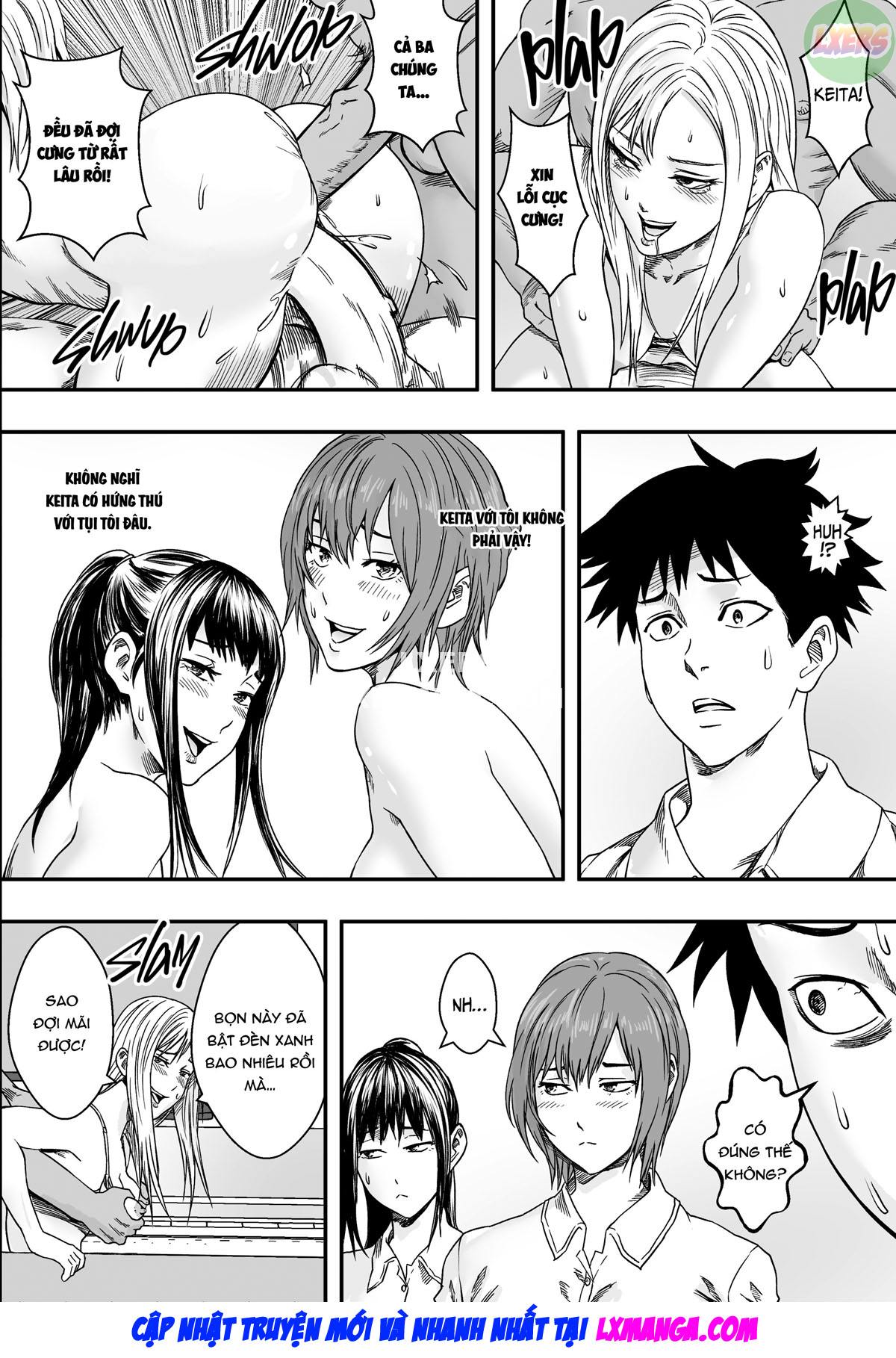 Đọc truyện hentai San Shimai Harem Zen Netorare Oneshot