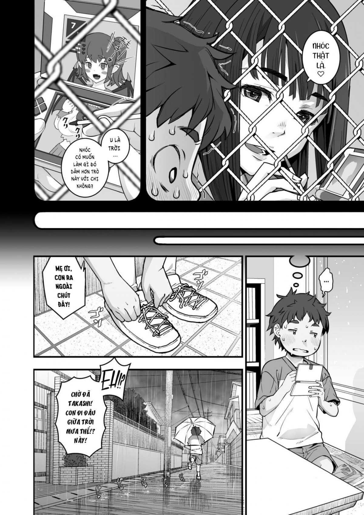 Đọc truyện hentai Ký ức ngày hè qua hàng rào lưới thép 1 Bắn