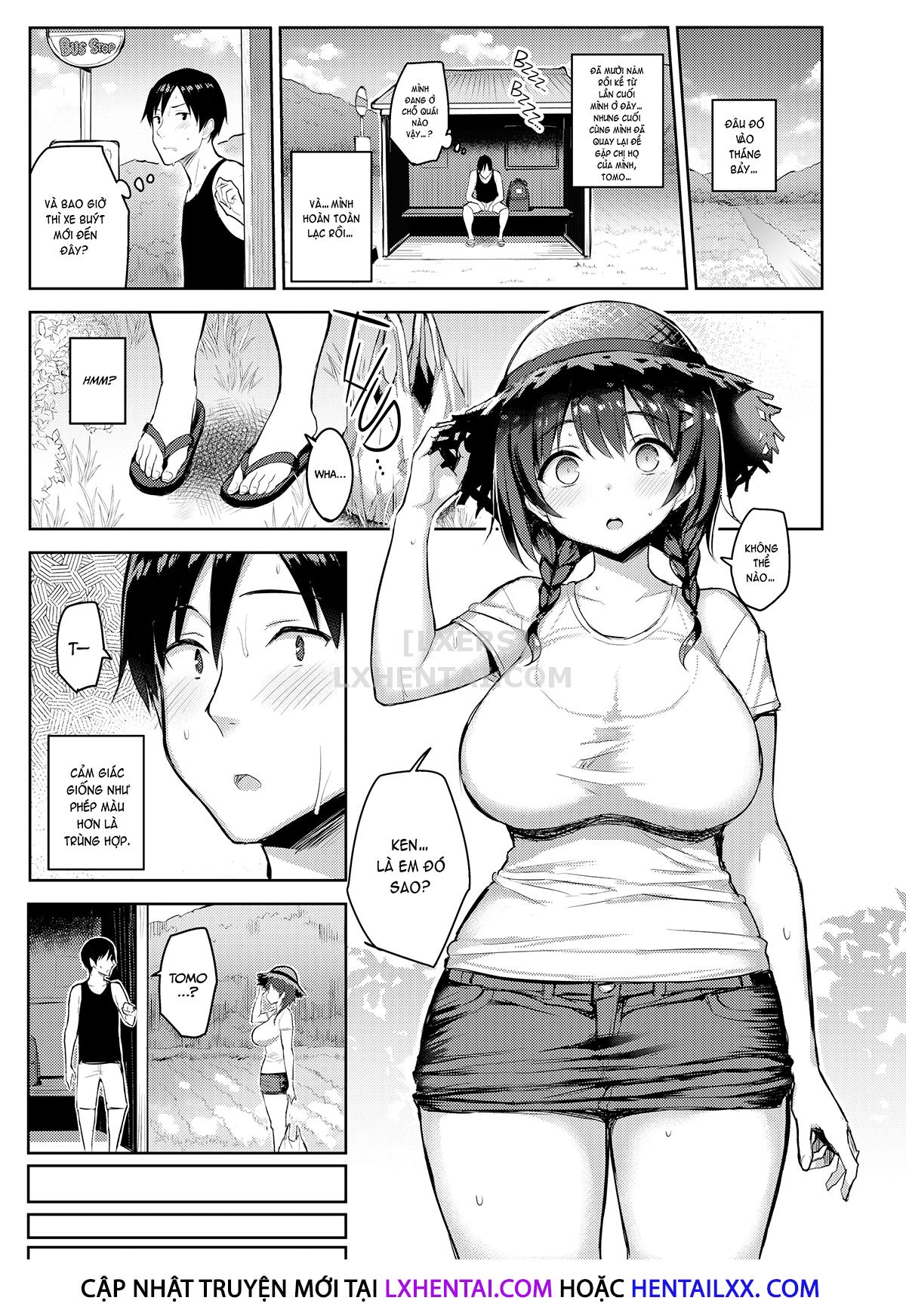 Đọc truyện hentai Holiday with My Busty Cousin - Chap 2
