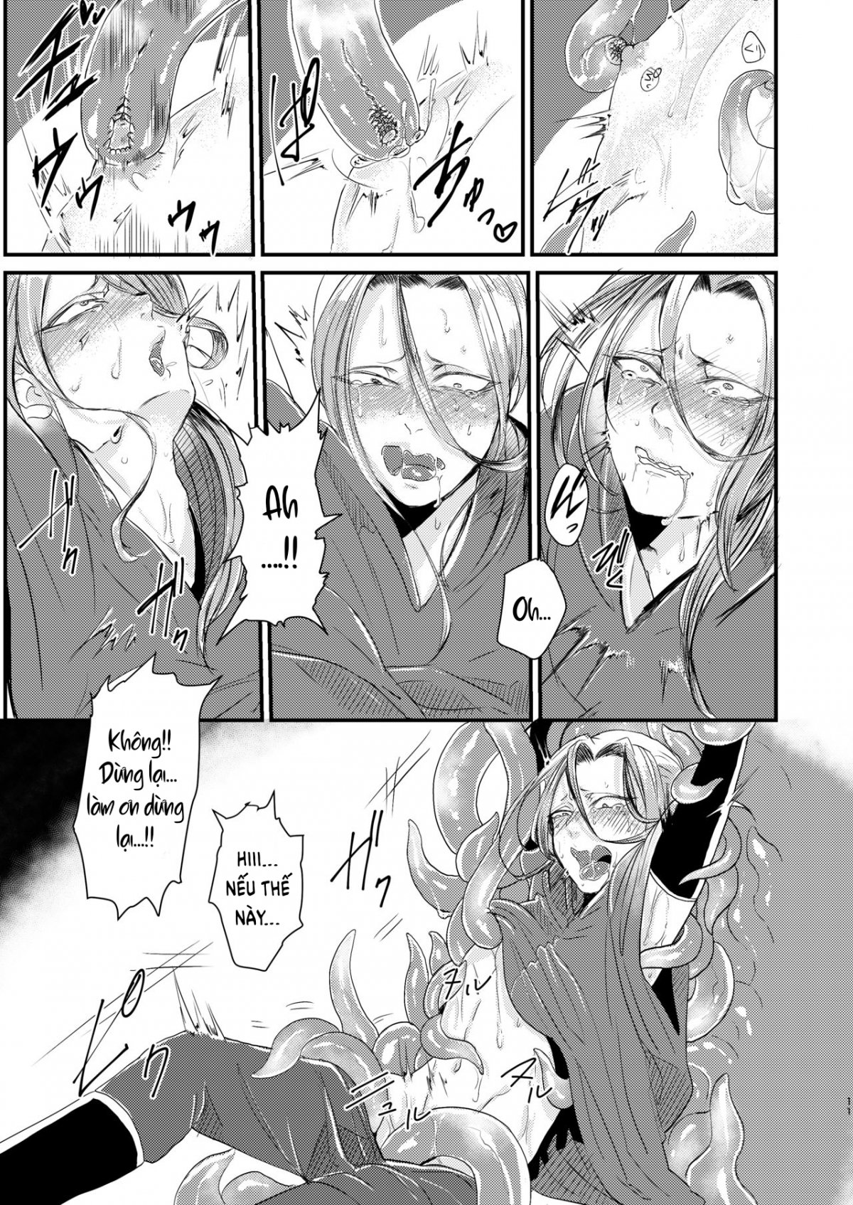 Đọc truyện hentai Câu chuyện về nam pháp sư bị xúc tu chơi - Oneshot
