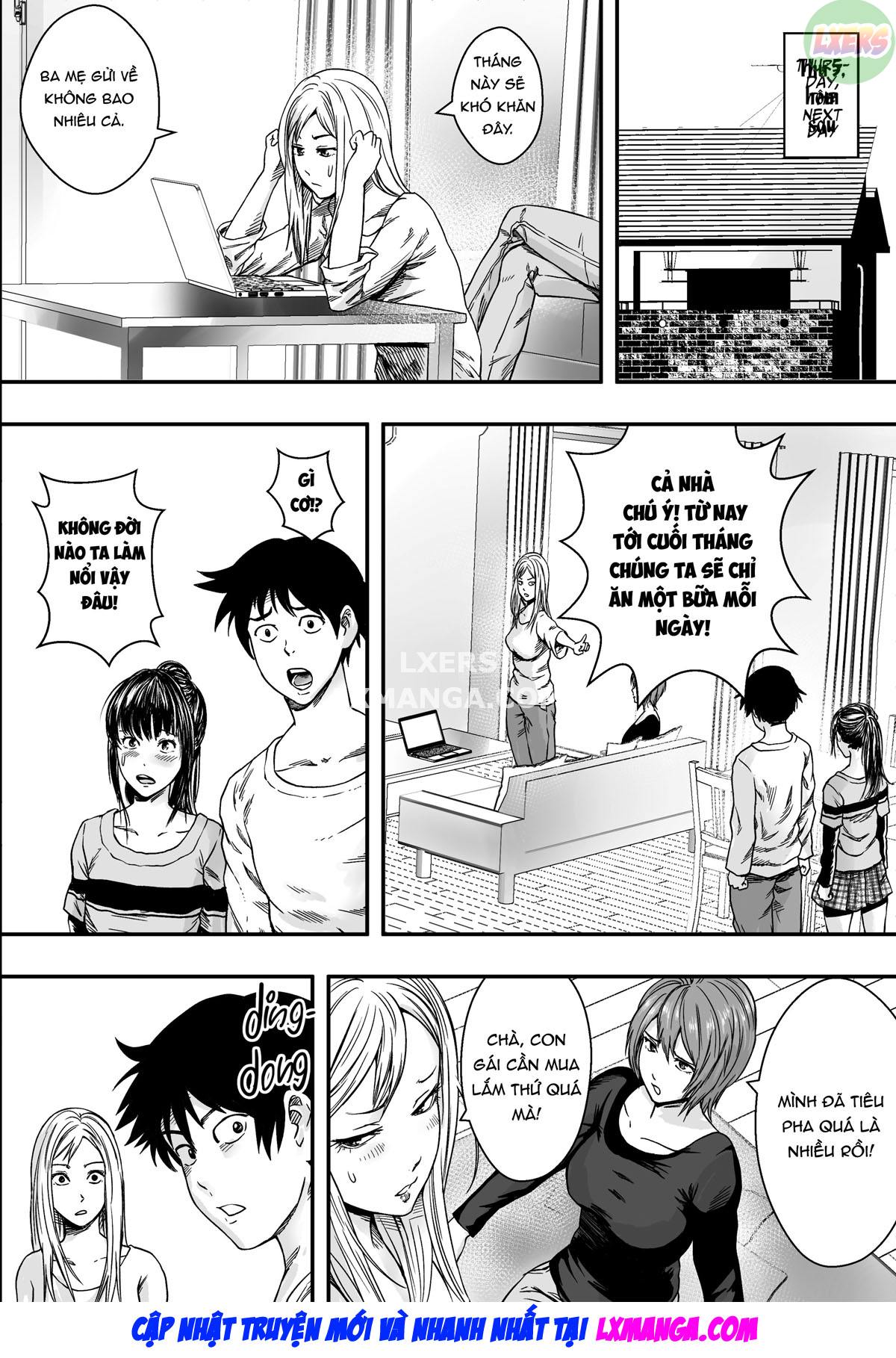 Đọc truyện hentai San Shimai Harem Zen Netorare Oneshot