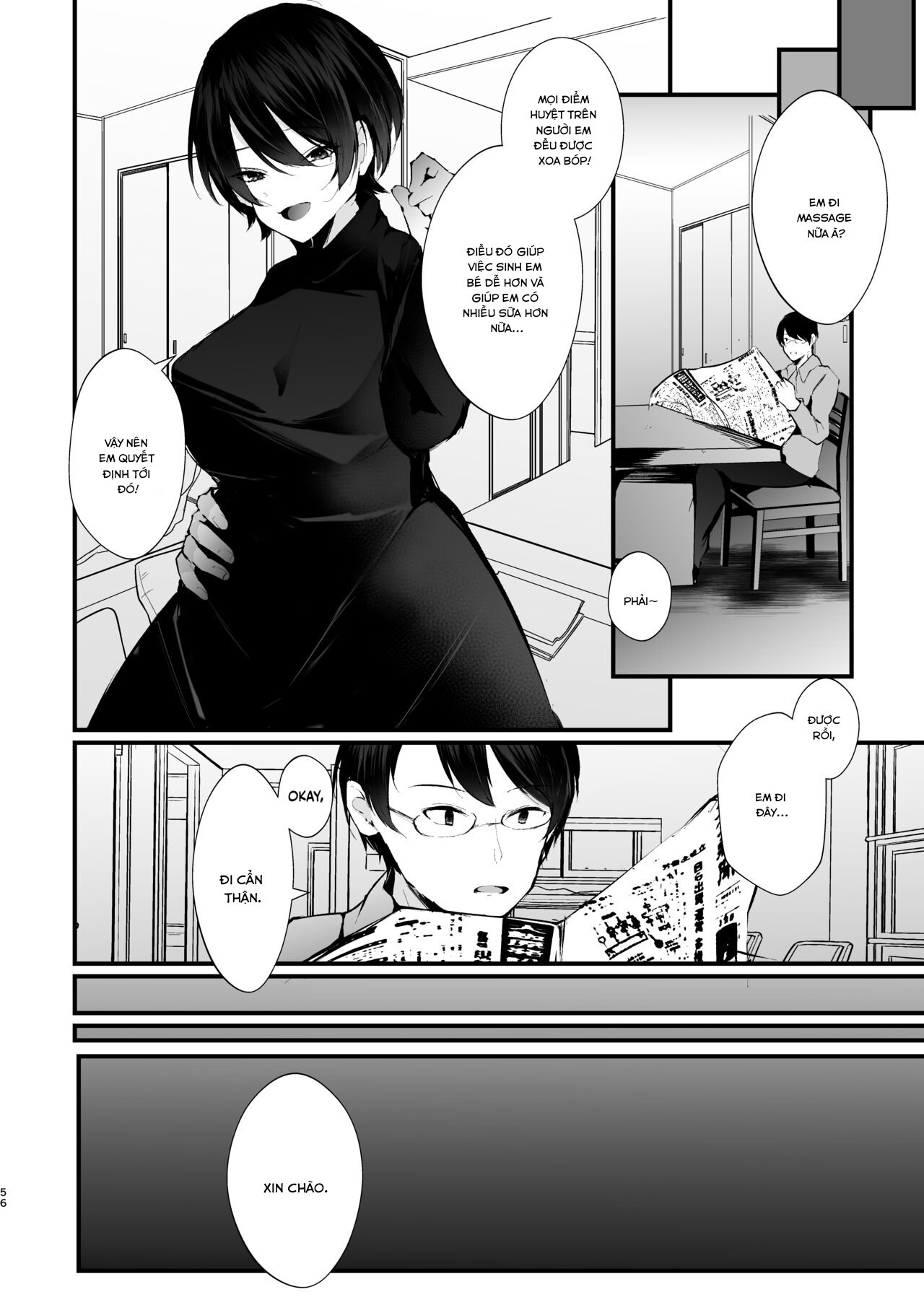 Đọc truyện hentai Bà nội trợ ngực khủng bị trầm cảm - Oneshot