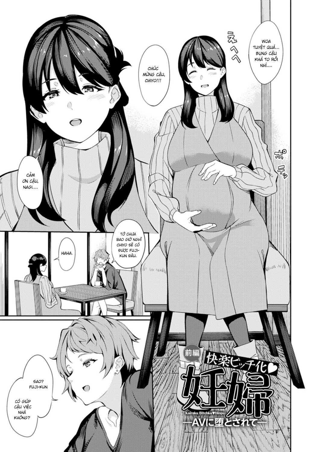 Đọc truyện hentai Kairaku Bitch-ka Ninpu -AV ni Otosarete(ANGEL Club 2021-03) Chap 1