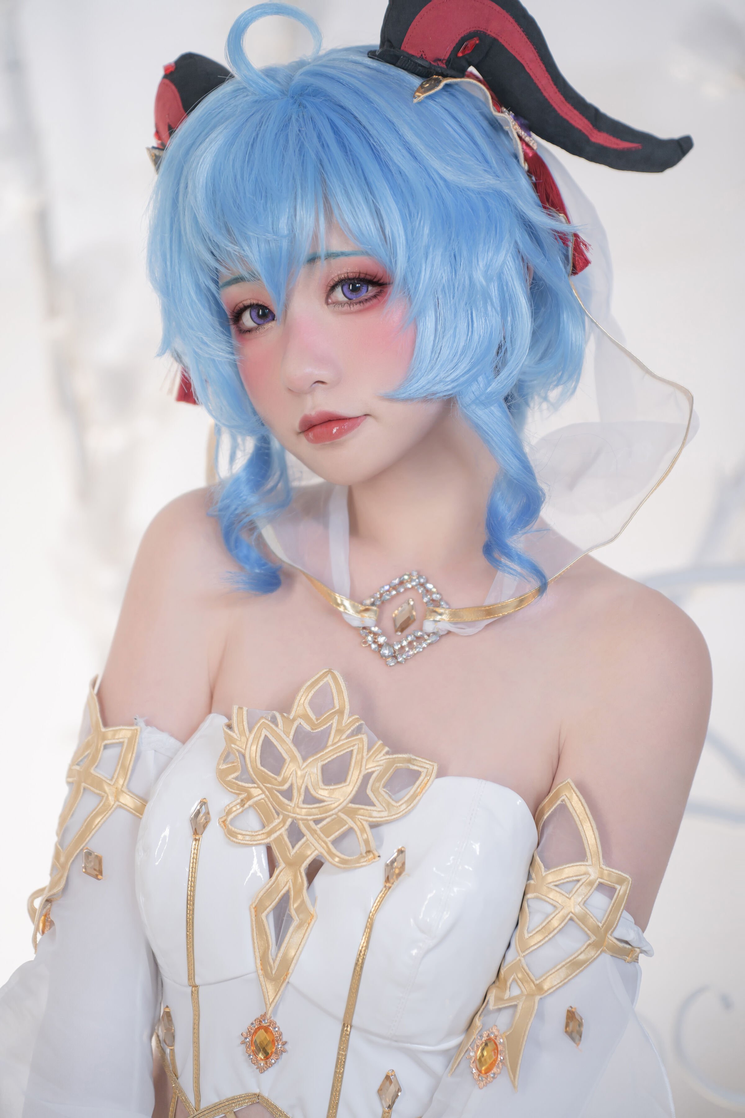 Đọc truyện hentai Tuyển tập Albums siêu phẩm Cosplay - Chap 489 - Crash Girl Meow Xiaoji & Yunshao - Genshin Impact Bride: Eula & Ganyu