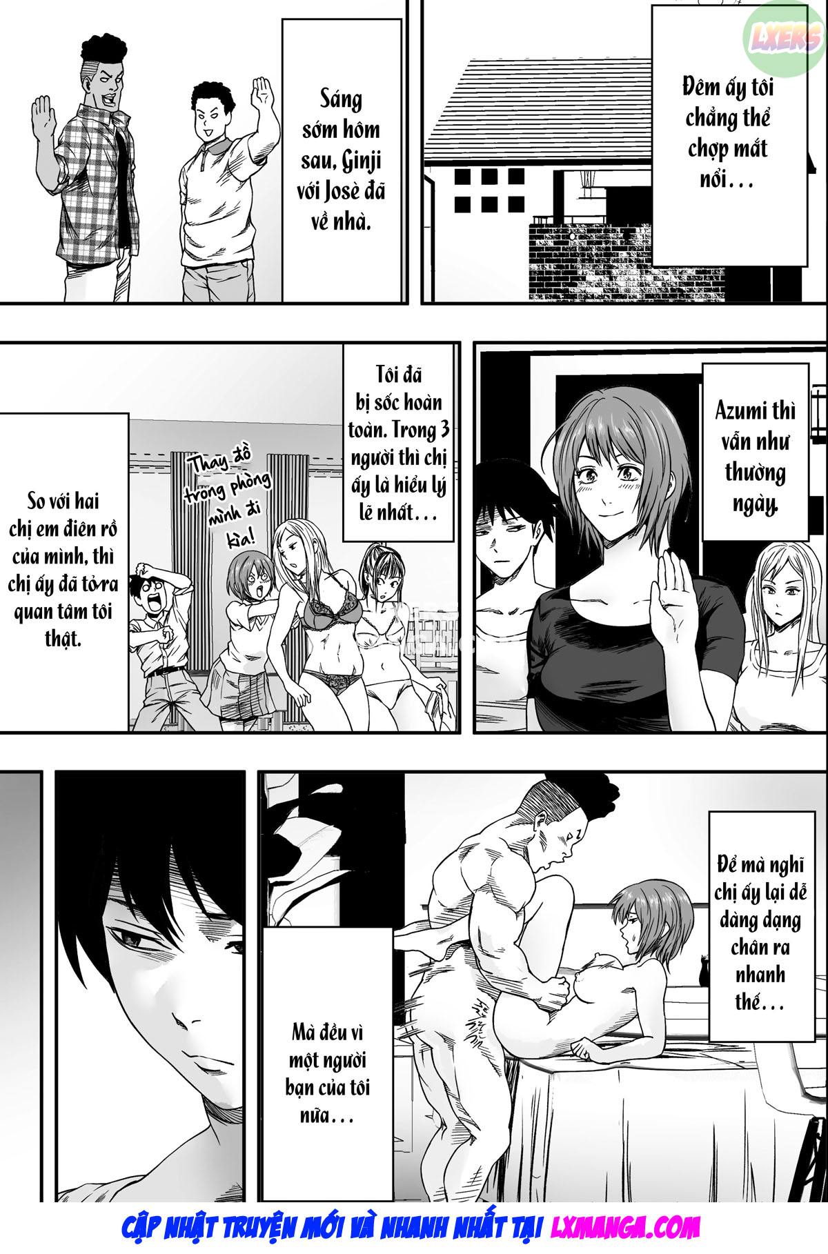 Đọc truyện hentai San Shimai Harem Zen Netorare Oneshot