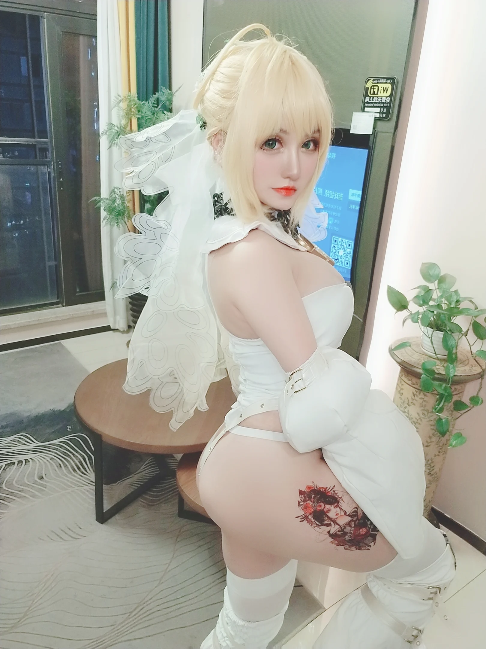 Đọc truyện hentai Tuyển tập Albums siêu phẩm Cosplay - Chap 446 - Summer Pigeon - Nero Bride